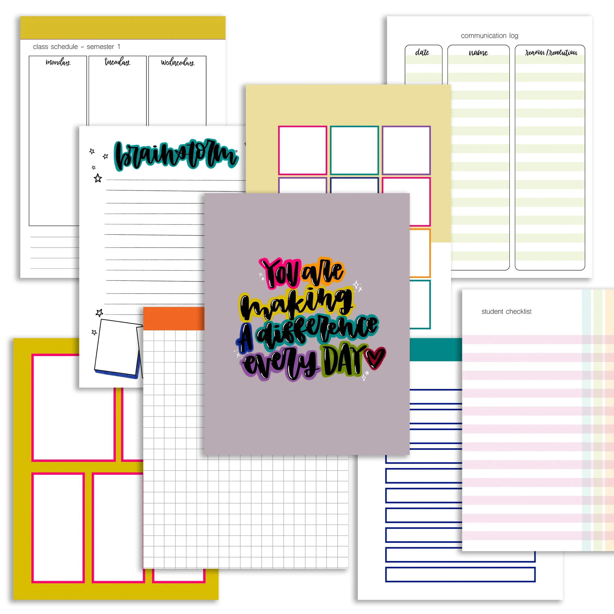 ADDONS — Tori Artis Planners