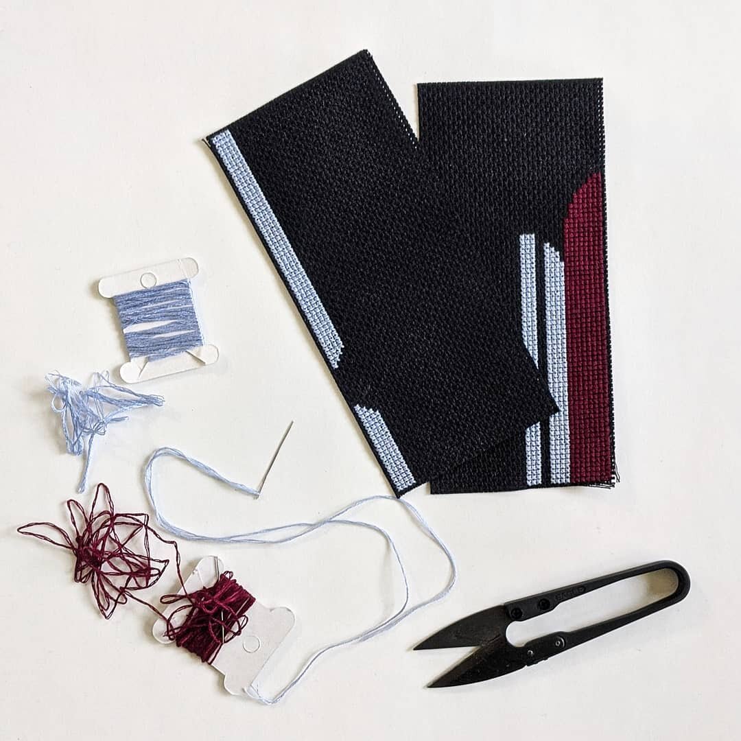 It may not look like much, but this is actually about 5 hours and 45 minutes of straight, active stitching. #🧵