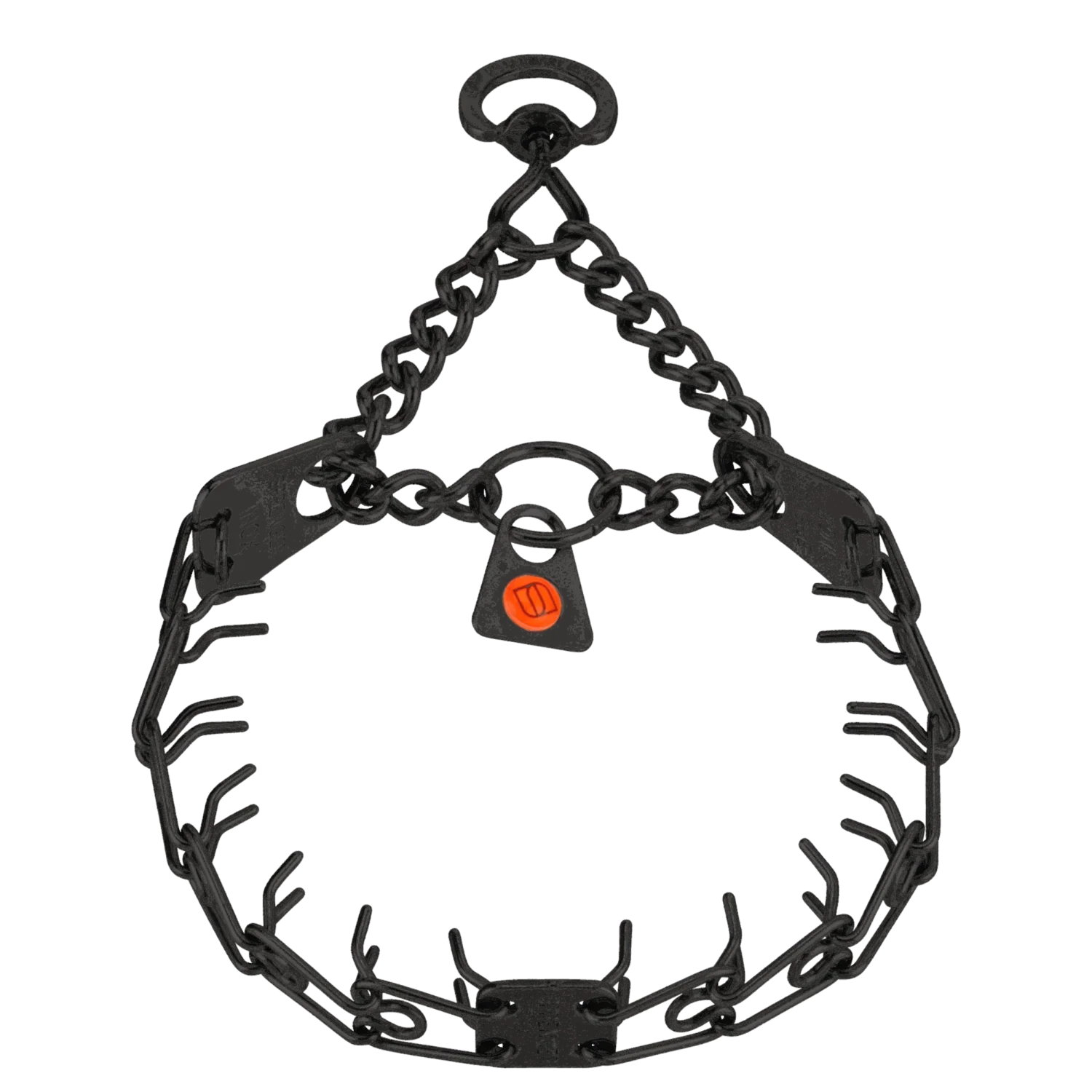 Herm Sprenger MICRO Black Stainless Steel Training Collar with Swivel D ring 1.5mm 32cm (13in)