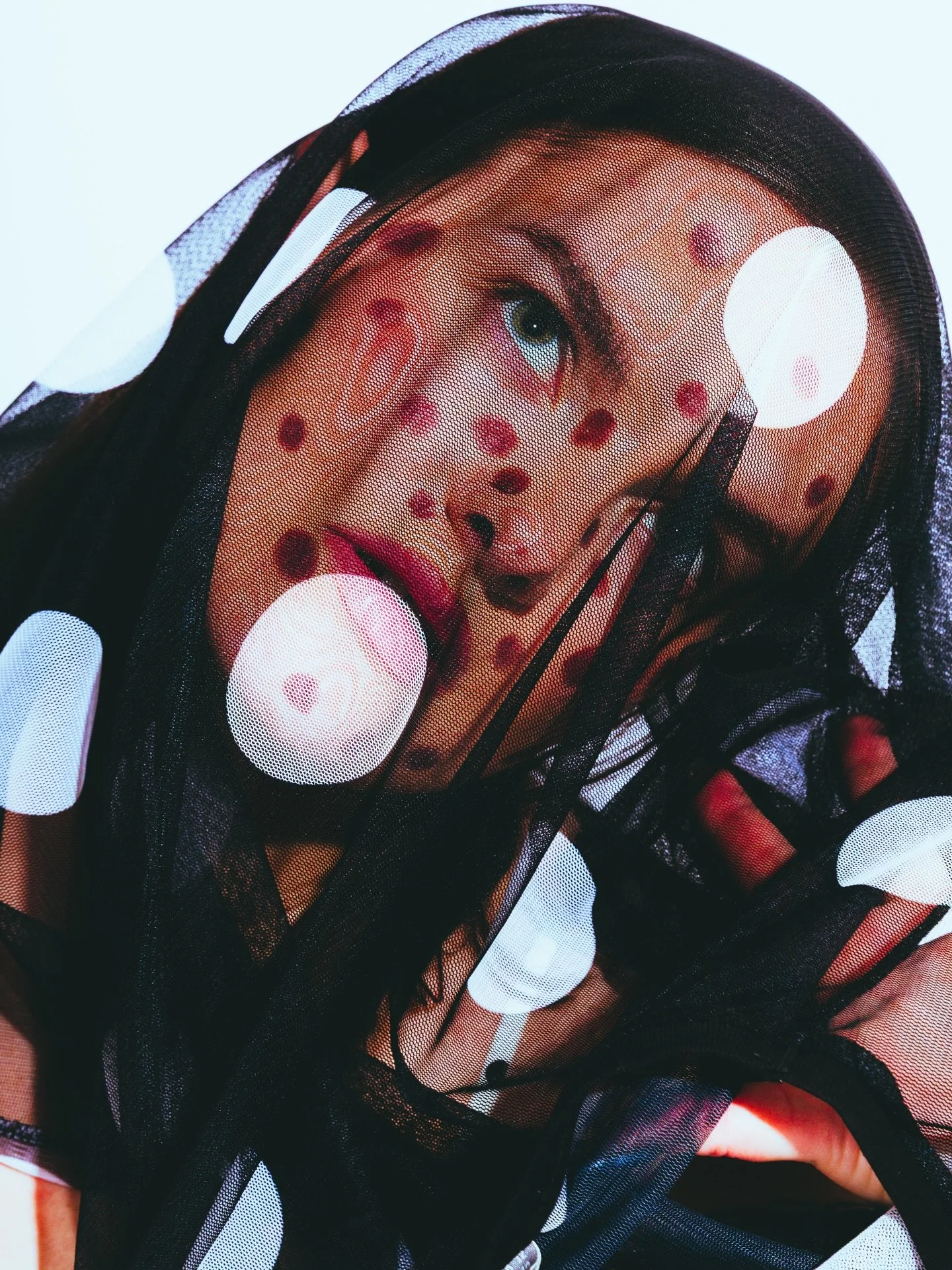 polka dot portraits 
me shot by me @capturedbyabbey 
🤍🖤🩷