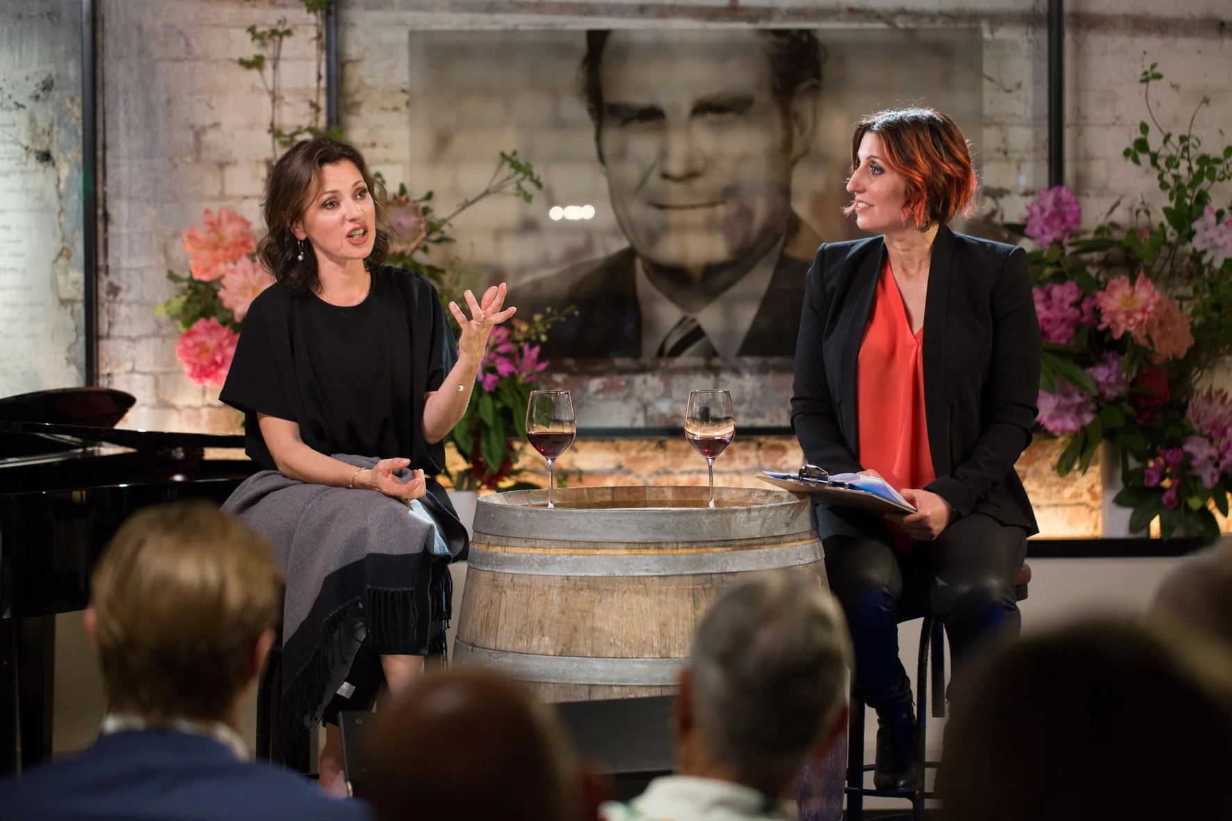 Ange and Tina on set.jpg