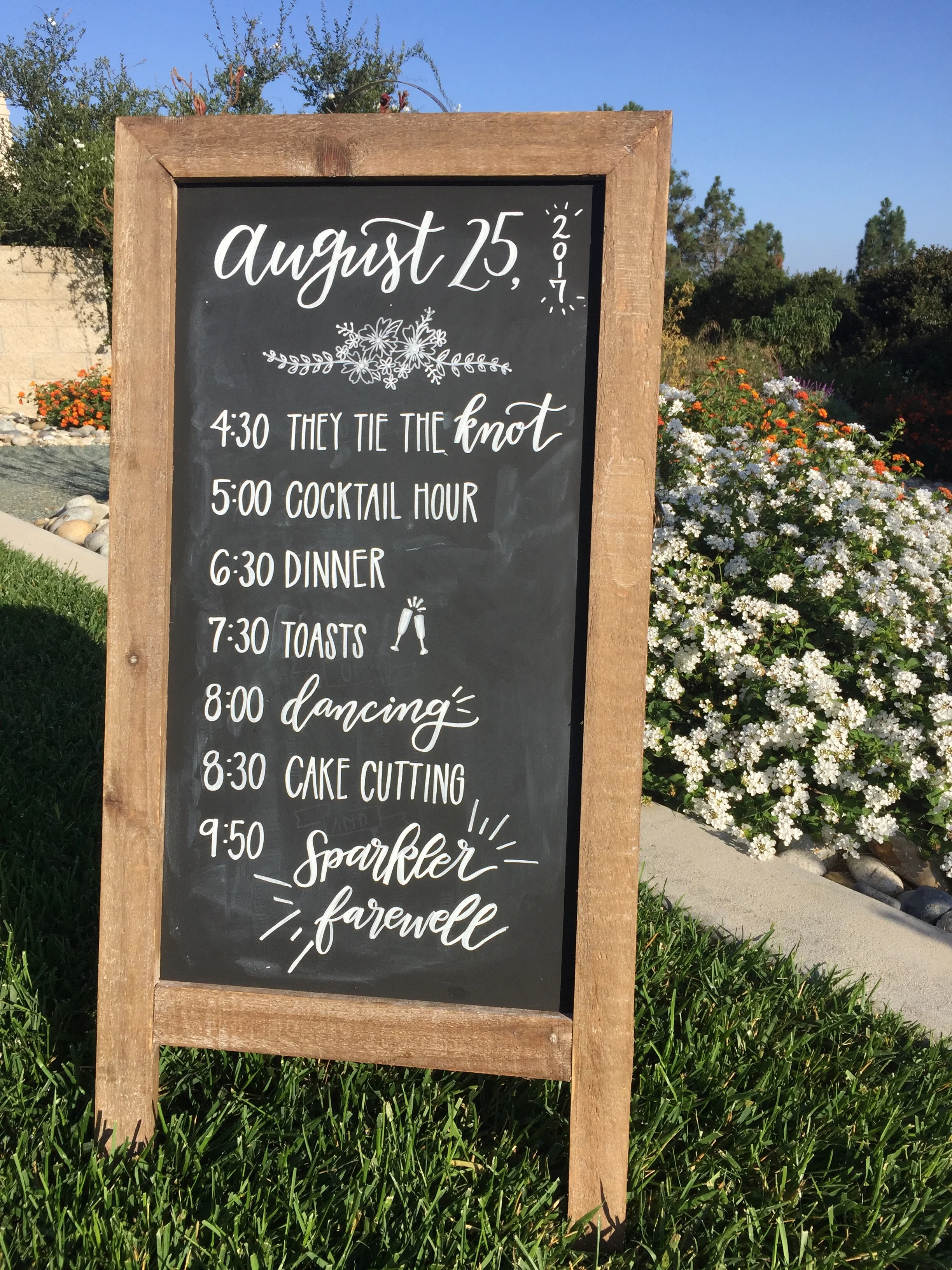 wedding signage
