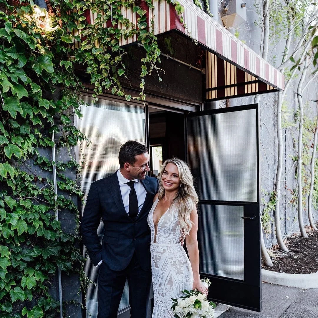 🖤Mr &amp; Mrs Gray🖤 ⁣
⁣
Hot, hot, hot! In every way! These loved up legends were effortlessly cool on a belter of a summer day yesterday. ⁣
⁣
Congratulations and cheers to a long happy life together! 🥂 ⁣
⁣
📸 Jodie from @mergephotography nailing e