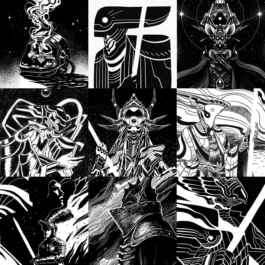 BYE BYE 2023 👋
-
Une petite s&eacute;lection en noir et blanc d'illustrations cr&eacute;&eacute;es cette ann&eacute;e !
Comme l'ann&eacute;e pass&eacute;e, un bon paquet de remises en questions, d'explorations, de sketchs pas termin&eacute;s, et glo