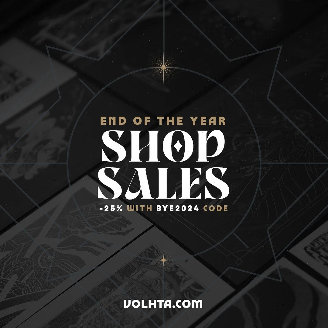 END OF 2024 SALES! ✨

🇬🇧 2025 is coming, so here's 25% OFF for you using code &quot;BYE2024&quot; (available on all prints, until the 31/12 / Worldwide Shipping)
➡ volhta.com/shop

🇫🇷 Comme chaque ann&eacute;e je fais ma petite promo de fin d'ann