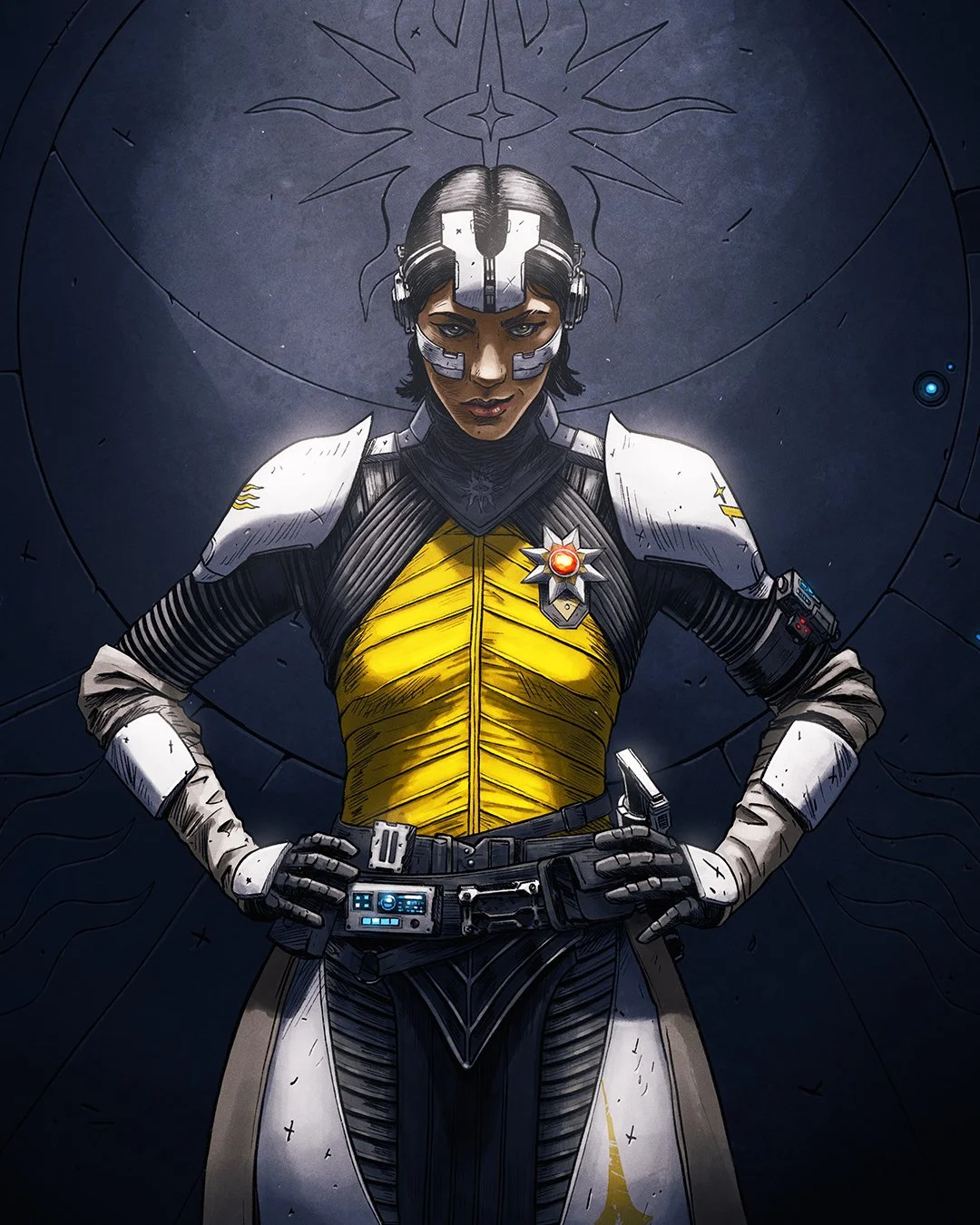 Another illustration for @destinythegame &amp; another character: Aunor Mahal ☄️

#destiny2 #d2renegades #destinythegame #destinyart #starwarsartwork #starwarsart #ad