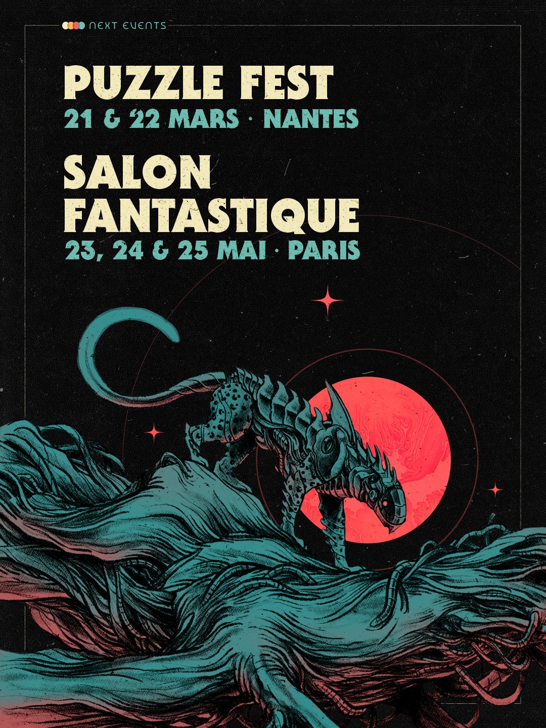 Si vous voulez me croiser en 2026, vous pourrez me retrouver (pour le moment) &agrave; ces deux &eacute;v&egrave;nements o&ugrave; je serai exposant !

➡️ @puzzle.festival : 21 et 22 mars 2026 🞄 Nantes 

➡️ @salonfantastique : 23, 24 et 25 mai 2026 