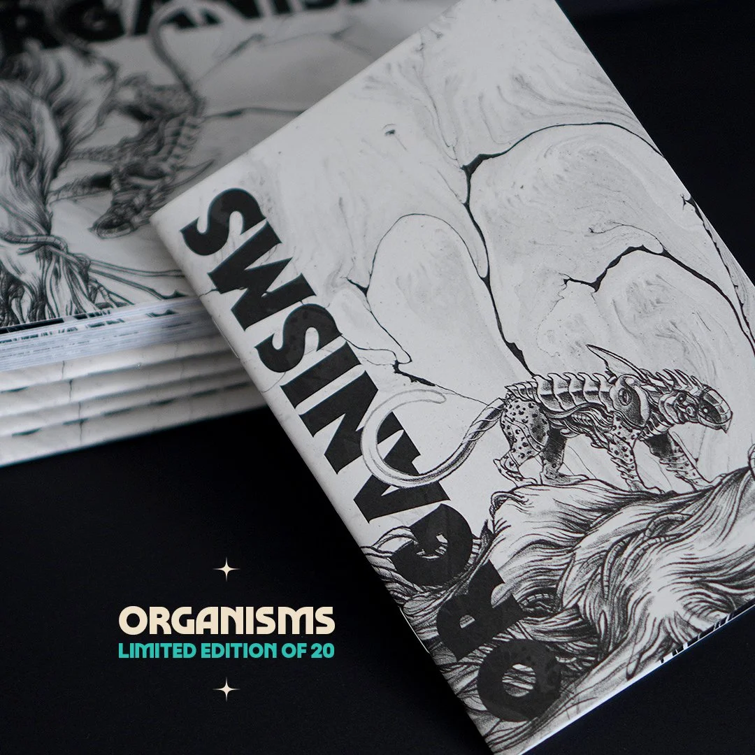 'Organisms' is here! 🦑
Mini-Artbook - A6 - 40 pages of creatures
1st Limited edition of 20

Available ➡︎ at volhta.com/shop (link in bio)

Je viens de sortir un nouveau petit livre (format A6) auto-&eacute;dit&eacute; de 40 pages qui regroupe un paq