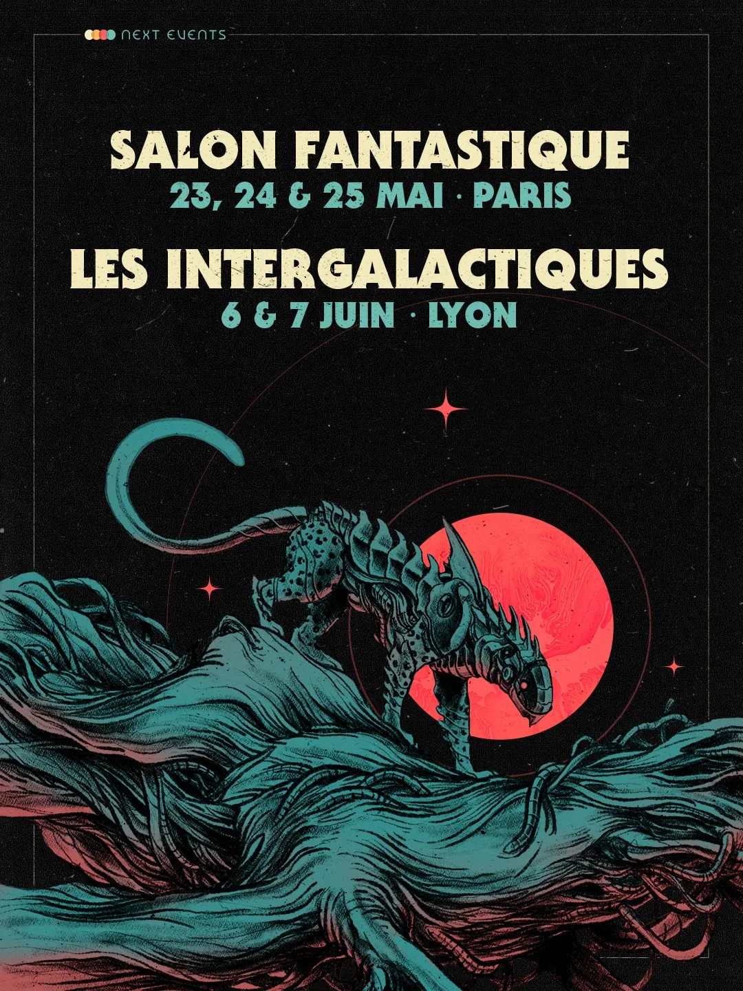 Petite mise &agrave; jour sur les &eacute;v&eacute;nements &agrave; venir o&ugrave; je serai exposant pour ce printemps avec une nouvelle date &agrave; Lyon, car j'ai le plaisir de revenir aux Intergalactiques cette ann&eacute;e ! ☄️

On pourra donc 