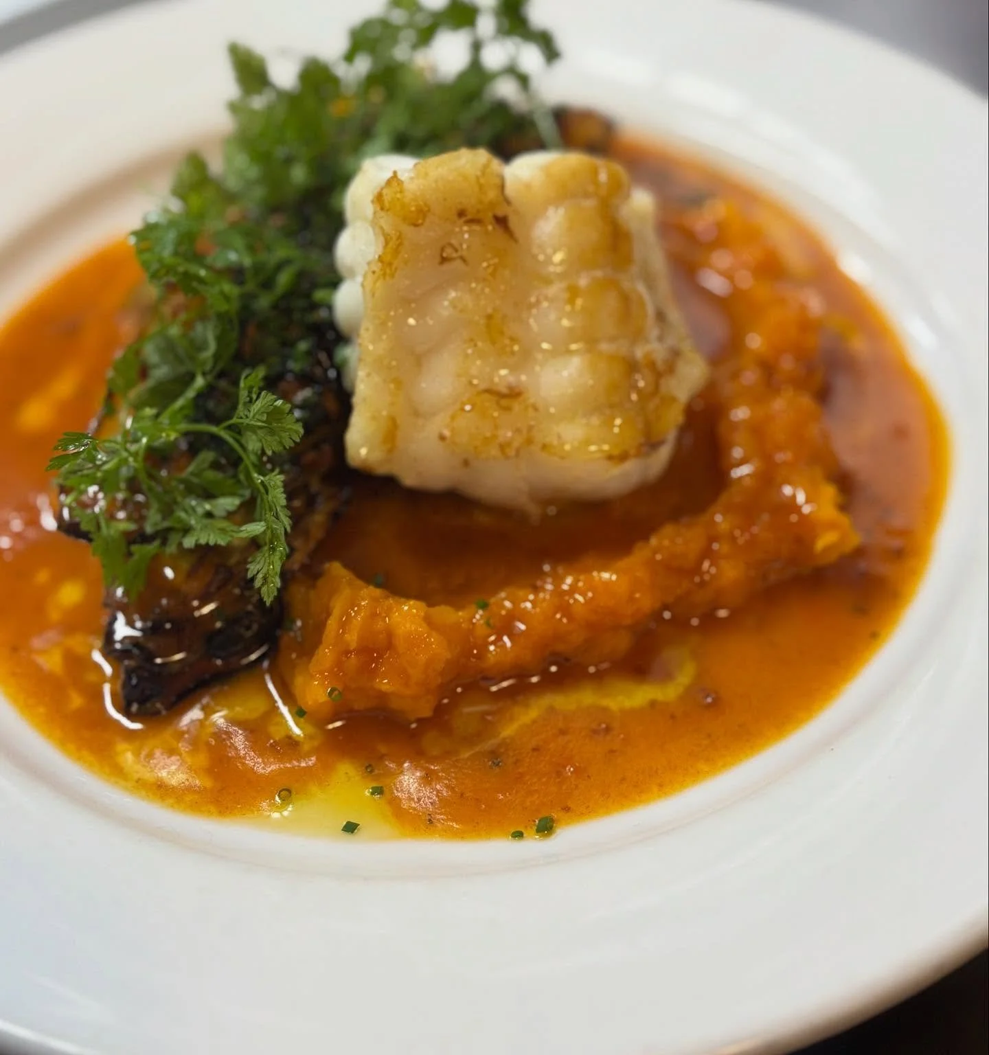 Autumn round up from Baldwin Street 🍂
- Monkfish, kuri squash, grilled hispi, crab and &lsquo;nduja butter 
- Whipped salt cod and parsley salad
- Tuna crudo hash brown and lardo
- Panelle, shaved fennel, miyagawa and Devon crab
- Gnocchi and wild m