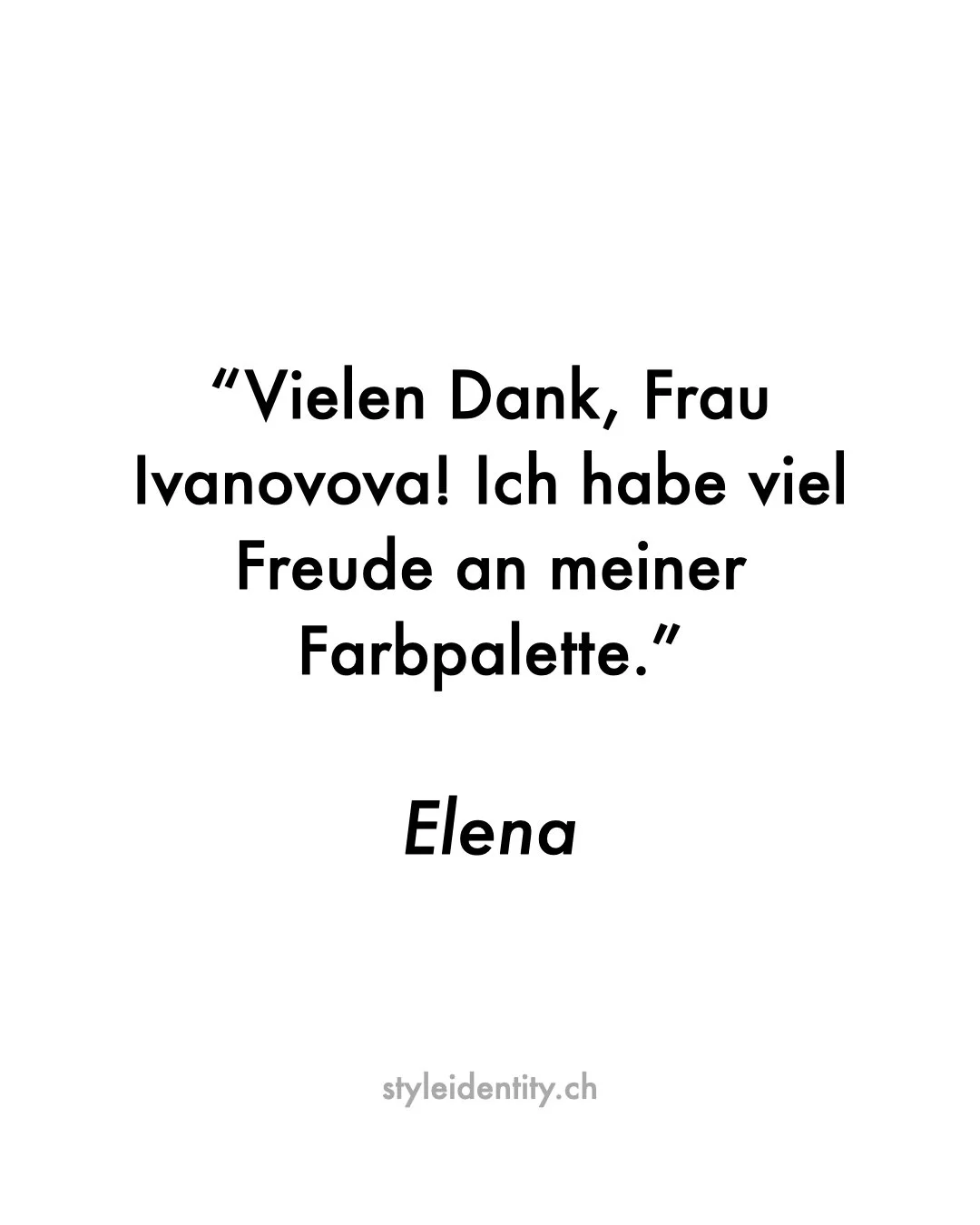Kundenbewertung | Client Review
Authentisch. Persönlich. Transformierend.
Farbberatung / Personal Colour Analysis
Körpertyp Analyse / Image Archetype Analysis
Zürich | DE & EN | https://styleidentity.ch 
#farbberatung #personalcol