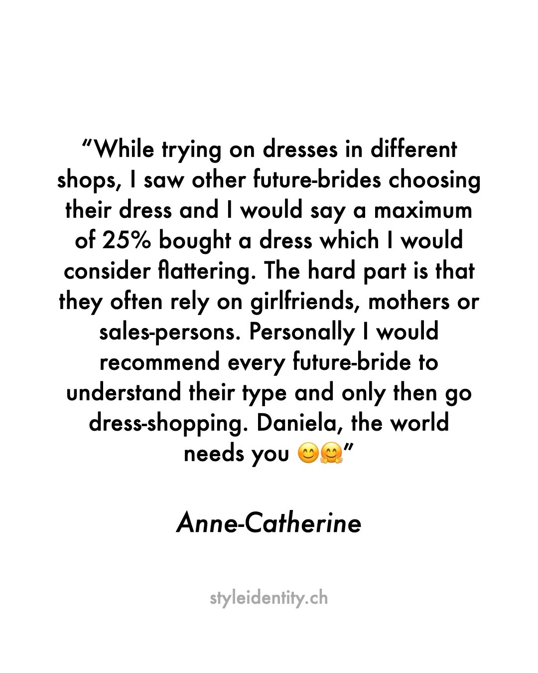 Kundenbewertung | Client Review
Authentisch. Pers&ouml;nlich. Transformierend.
Farbberatung / Personal Colour Analysis
K&ouml;rpertyp Analyse / Image Archetype Analysis
Z&uuml;rich | DE &amp; EN | https://styleidentity.ch 

#farbberatung #personalcol