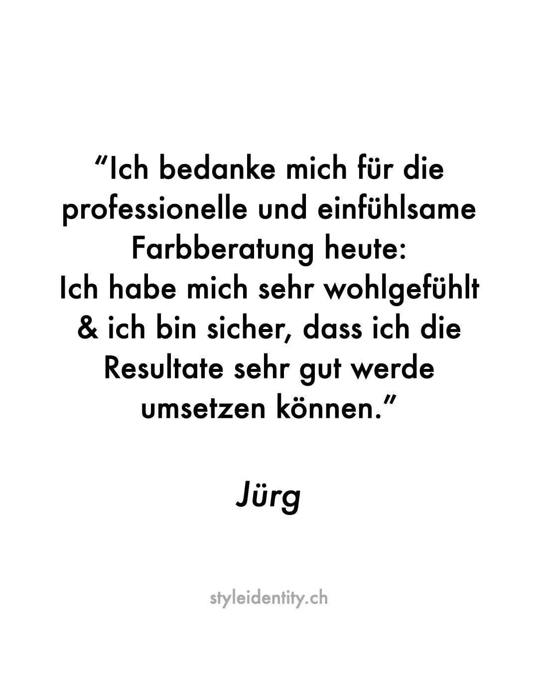 Kundenbewertung | Client Review
Authentisch. Pers&ouml;nlich. Transformierend.
Farbberatung / Personal Colour Analysis
K&ouml;rpertyp Analyse / Image Archetype Analysis
Z&uuml;rich | DE &amp; EN | https://styleidentity.ch 

#farbberatung #personalcol