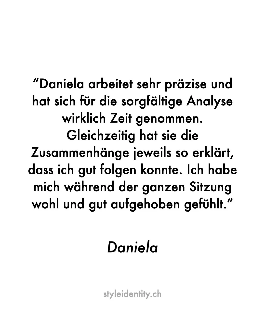 Kundenbewertung | Client Review
Authentisch. Pers&ouml;nlich. Transformierend.
Farbberatung / Personal Colour Analysis
K&ouml;rpertyp Analyse / Image Archetype Analysis
Z&uuml;rich | DE &amp; EN | https://styleidentity.ch 

#farbberatung #personalcol