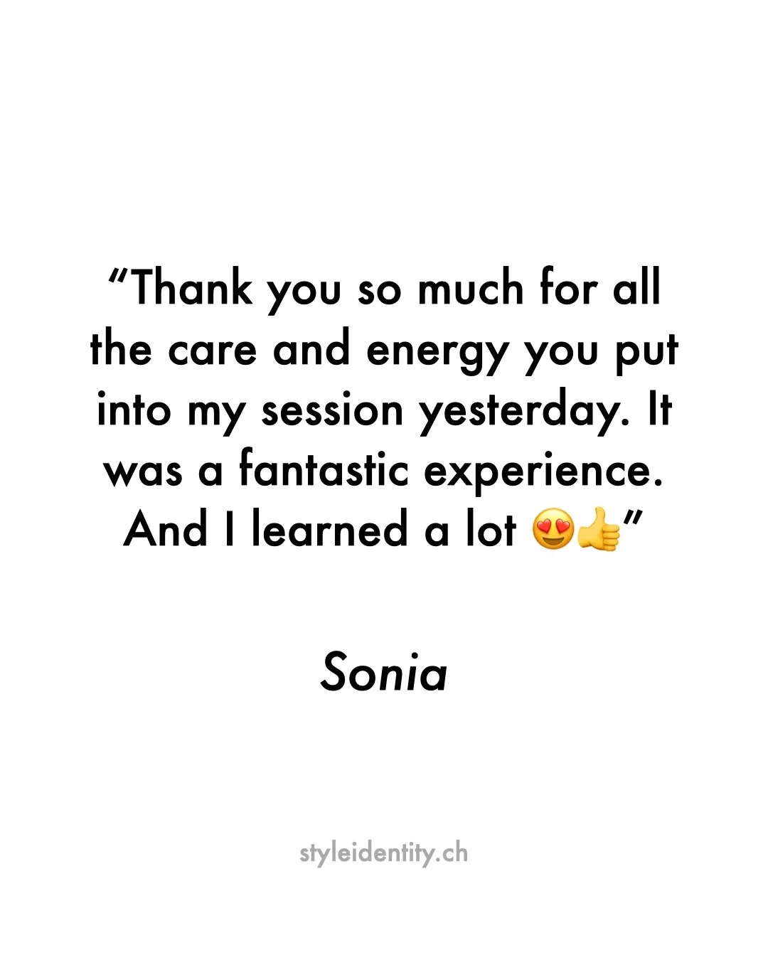 Kundenbewertung | Client Review
Authentisch. Pers&ouml;nlich. Transformierend.
Farbberatung / Personal Colour Analysis
K&ouml;rpertyp Analyse / Image Archetype Analysis
Z&uuml;rich | DE &amp; EN | https://styleidentity.ch 

#farbberatung #personalcol