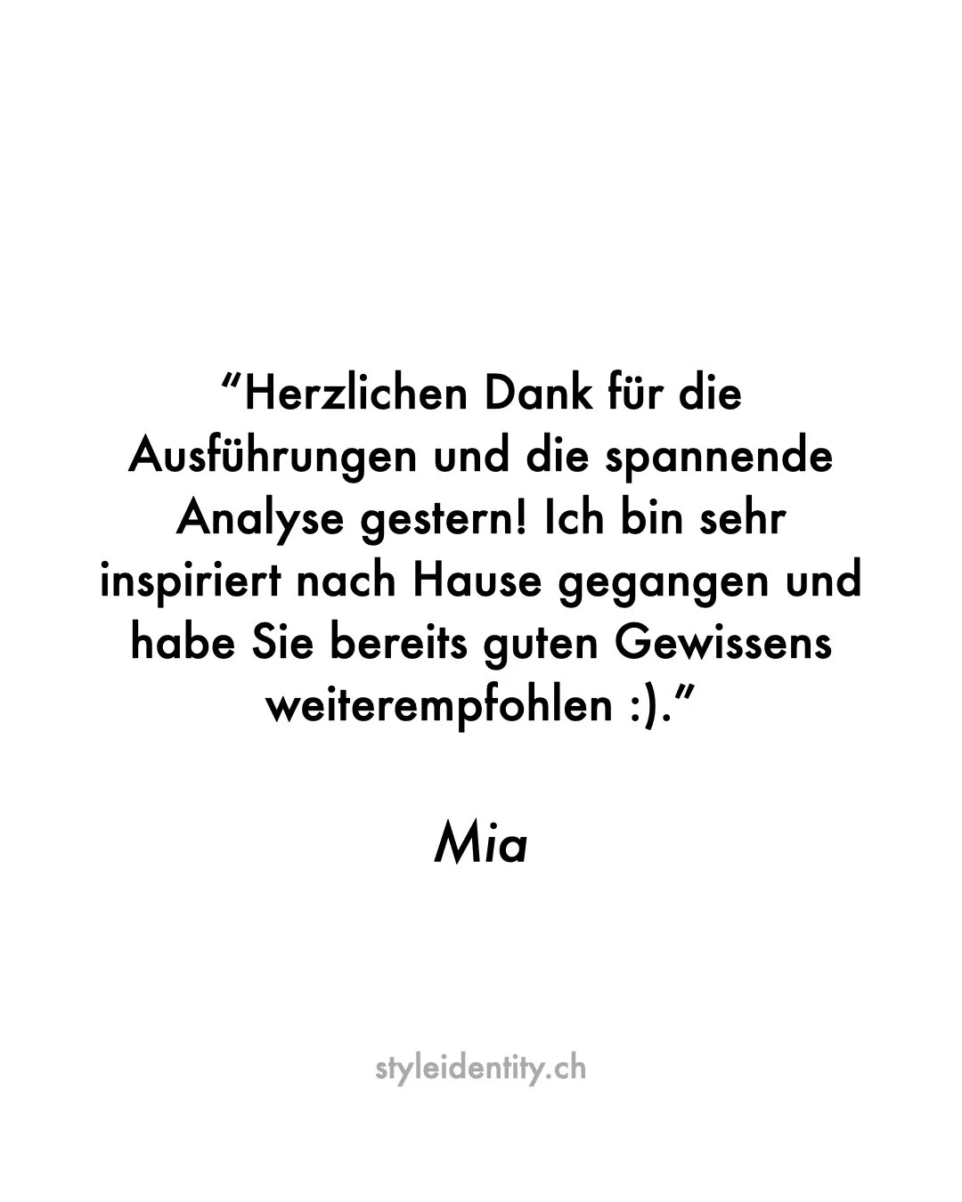 Kundenbewertung | Client Review
Authentisch. Pers&ouml;nlich. Transformierend.
Farbberatung / Personal Colour Analysis
K&ouml;rpertyp Analyse / Image Archetype Analysis
Z&uuml;rich | DE &amp; EN | https://styleidentity.ch 

#farbberatung #personalcol