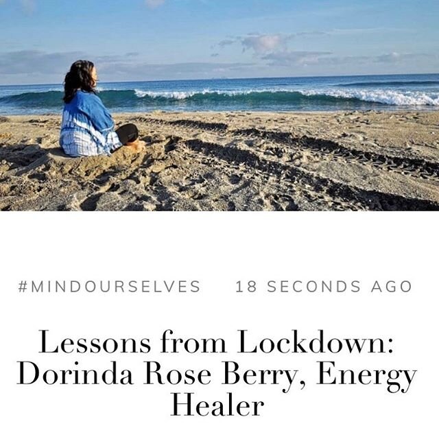 When was the last time we were locked up in our homes?&rdquo; Asks the wise and gifted healer Dorinda Rose Berry @myheartintention 
In case you missed the interview on my blog it&rsquo;s live now on @theglossmag .... worth taking the few minutes allo