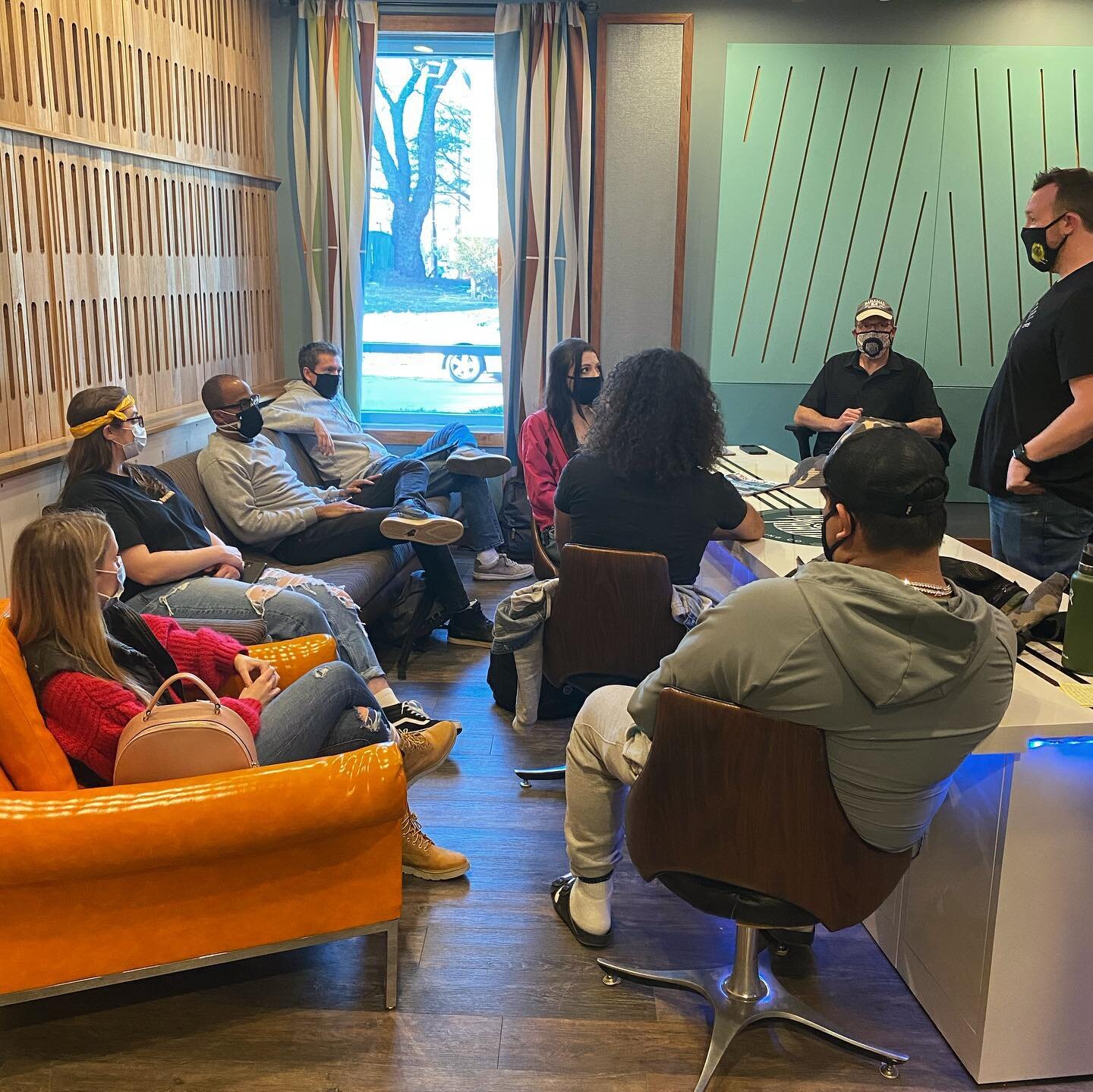 Last night was a blast for the kickoff of our Recording Arts song creation group project. During our 25 week program our students will engage in several projects. This one focuses on creating a song from scratch. It spans several weeks and is a colla