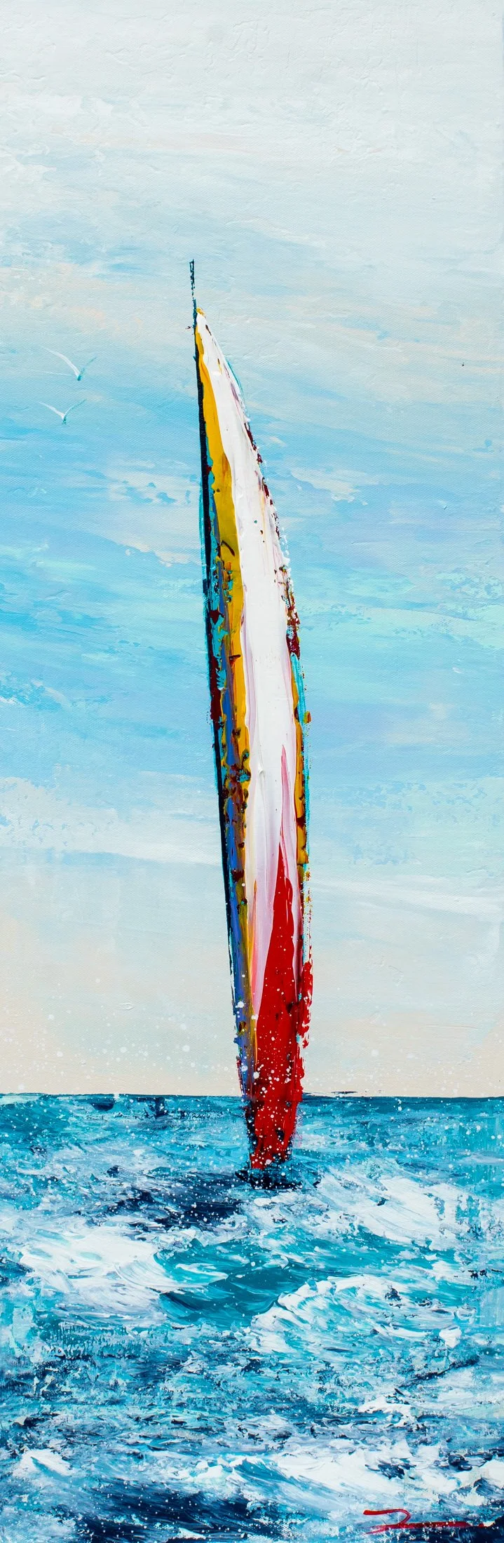Newport Classic Regatta is an Original Acrylic Painting on Canvas