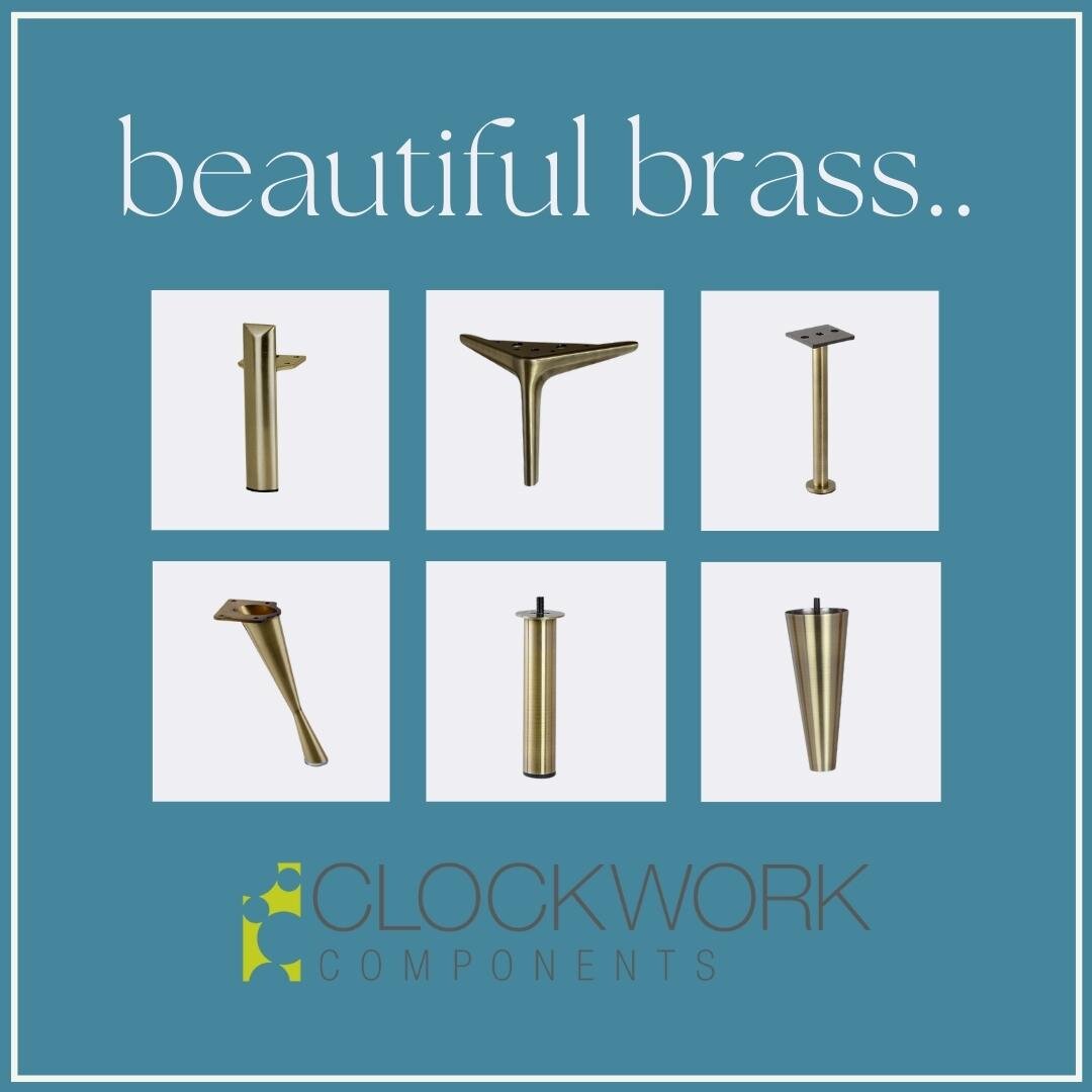 Clockwork Components have an extensive range of 'Antique Brass' metal legs, pillars, corners, angled or square - all in stock so visit the website or call our great Customer Service team who will be happy to help you. 
.
.
.
 #ottamans #contemporaryf