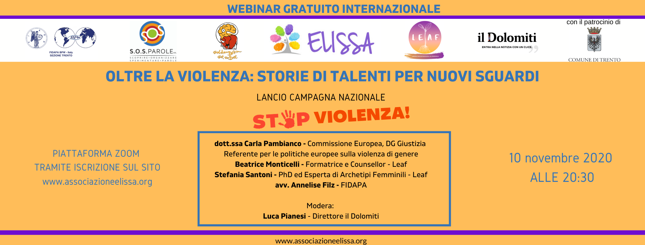 OLTRE LA VIOLENZA: STORIE DI TALENTI PER NUOVI SGUARDI