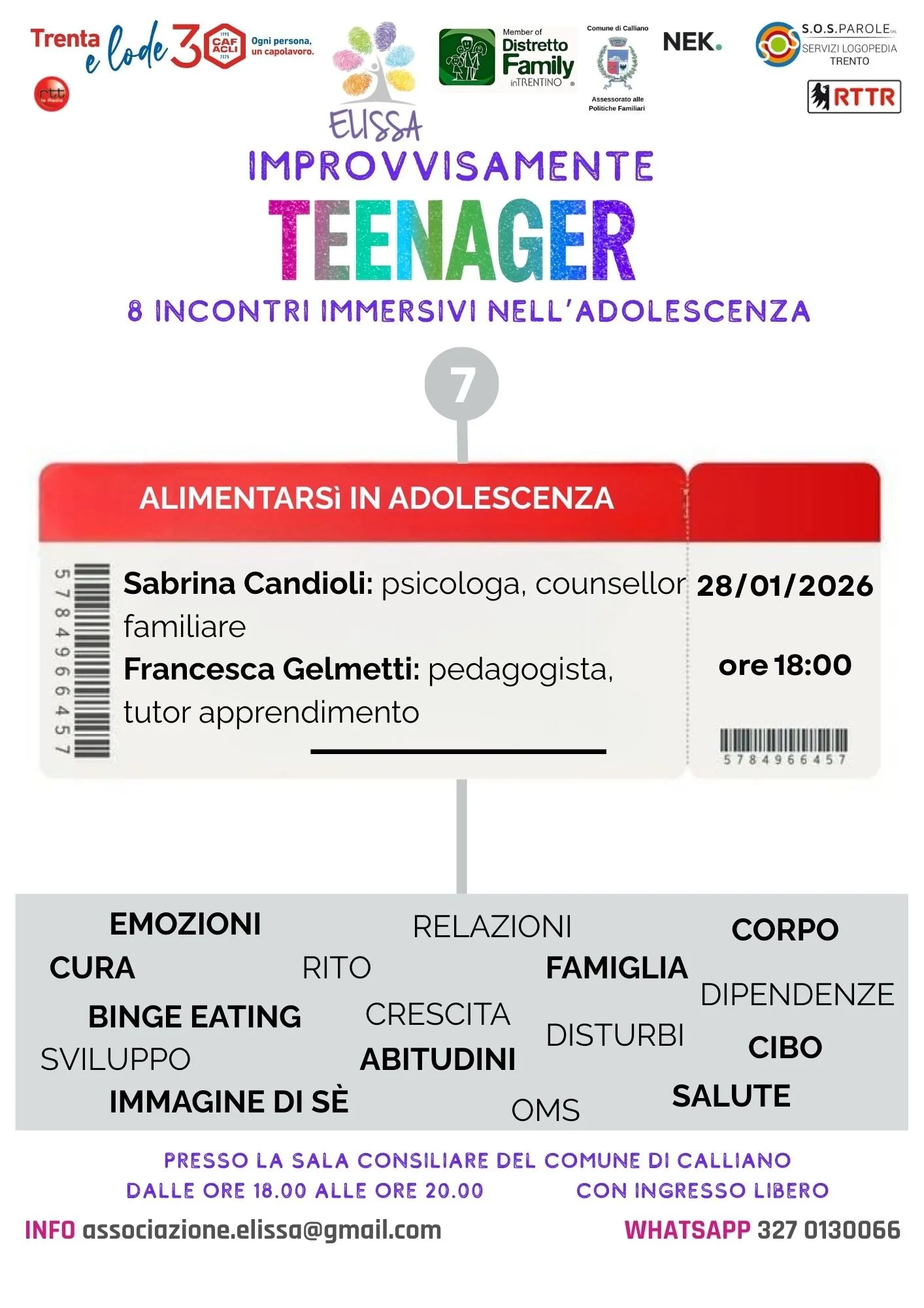 IMPROVVISAMENTE TEENAGER - ALIMENTARSI IN ADOLESCENZA