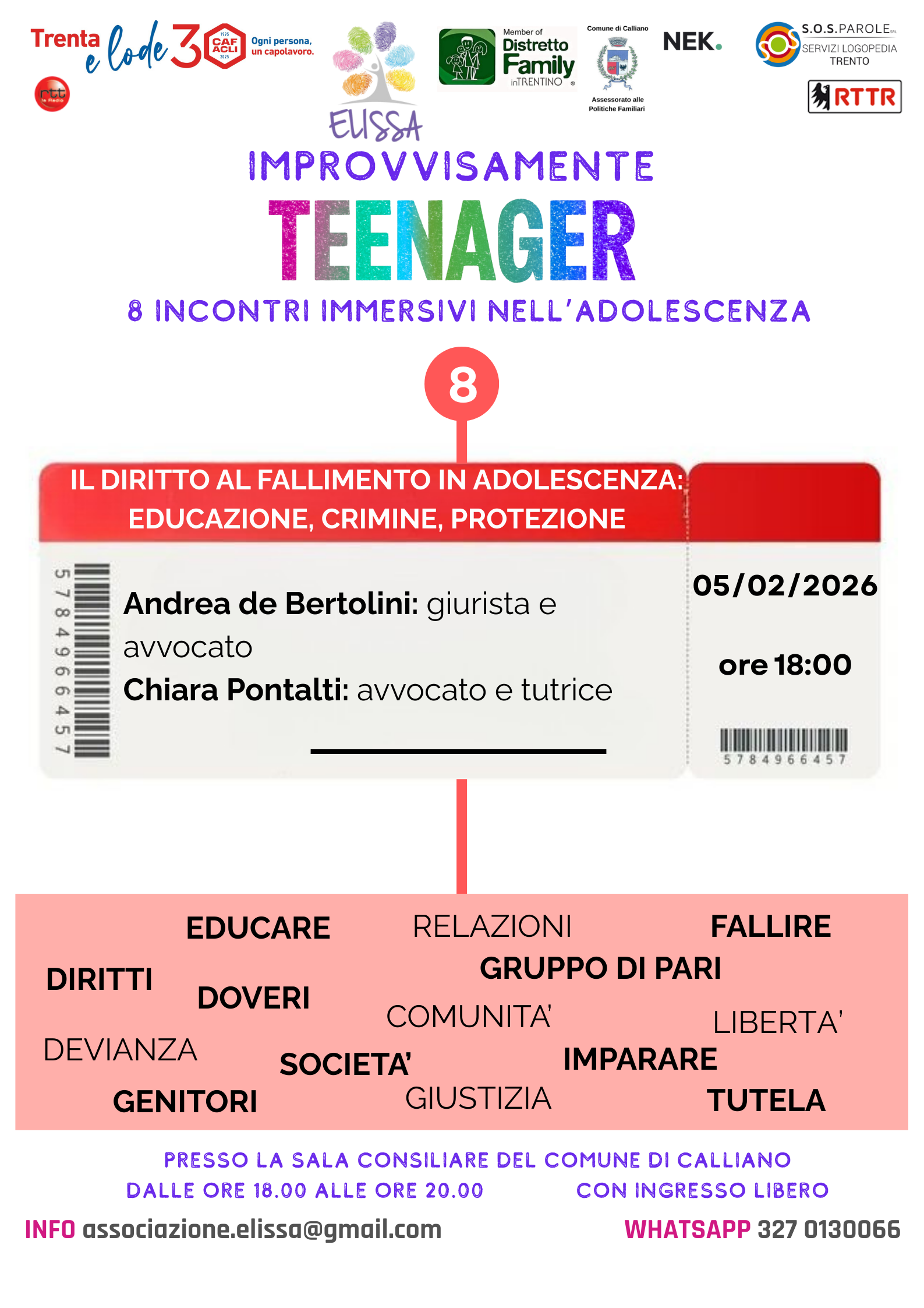 IMPROVVISAMENTE TEENAGER - IL DIRITTO AL FALLIMENTO IN ADOLESCENZA: L'EDUCAZIONE, IL CRIMINE, LA PROTEZIONE