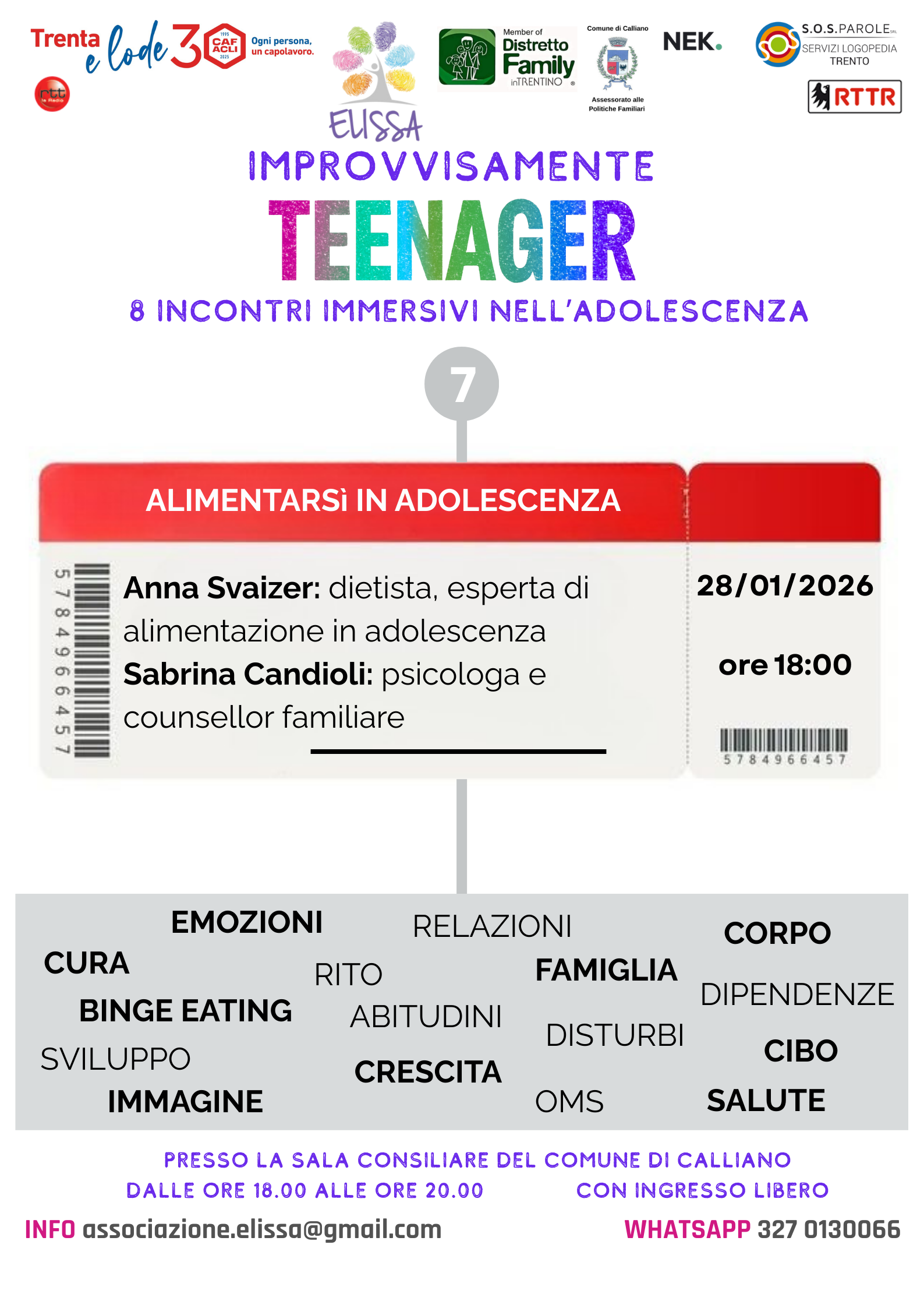 IMPROVVISAMENTE TEENAGER - ALIMENTARSI IN ADOLESCENZA