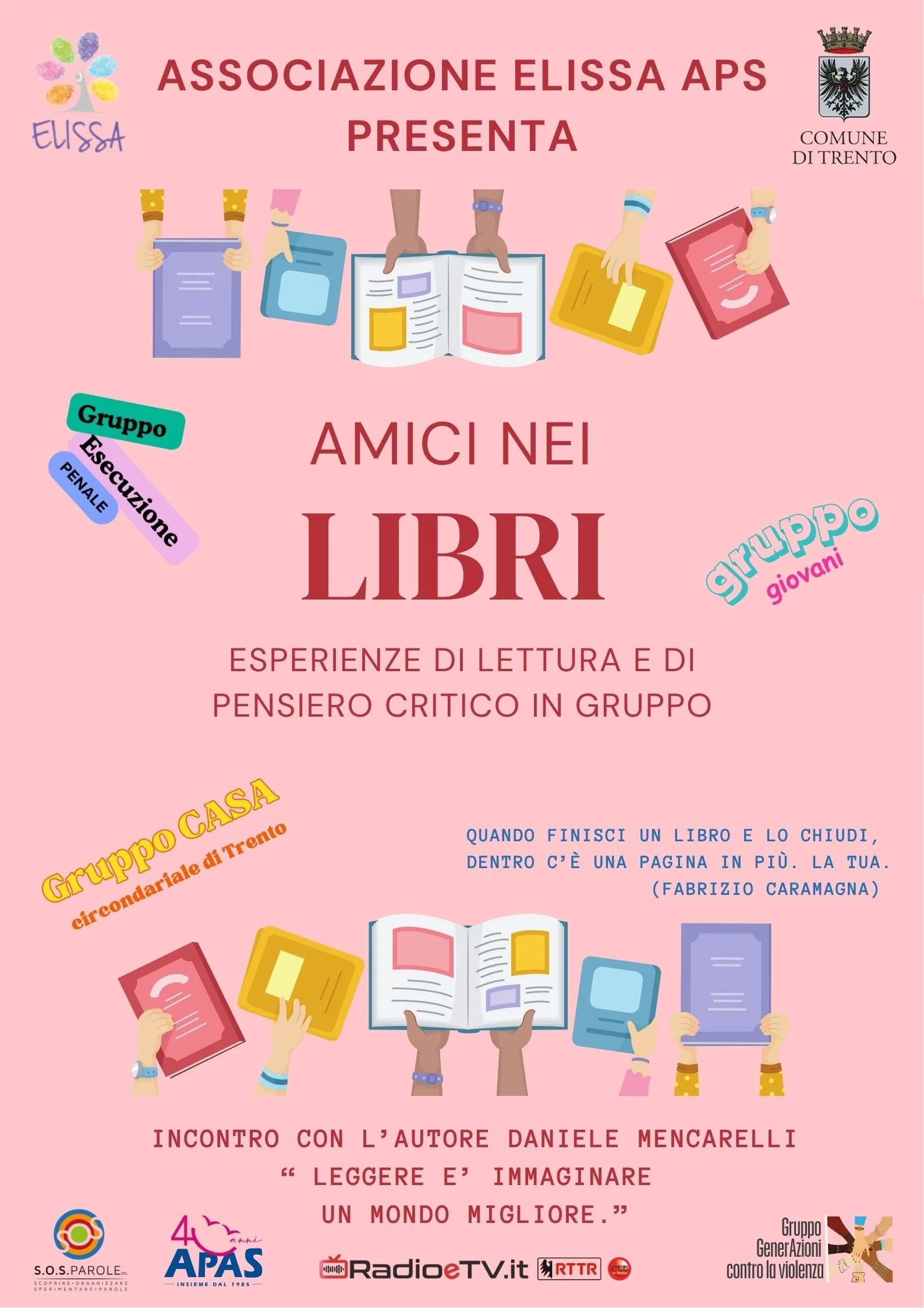 AMICI NEI LIBRI: esperienze di lettura e di pensiero critico in gruppo