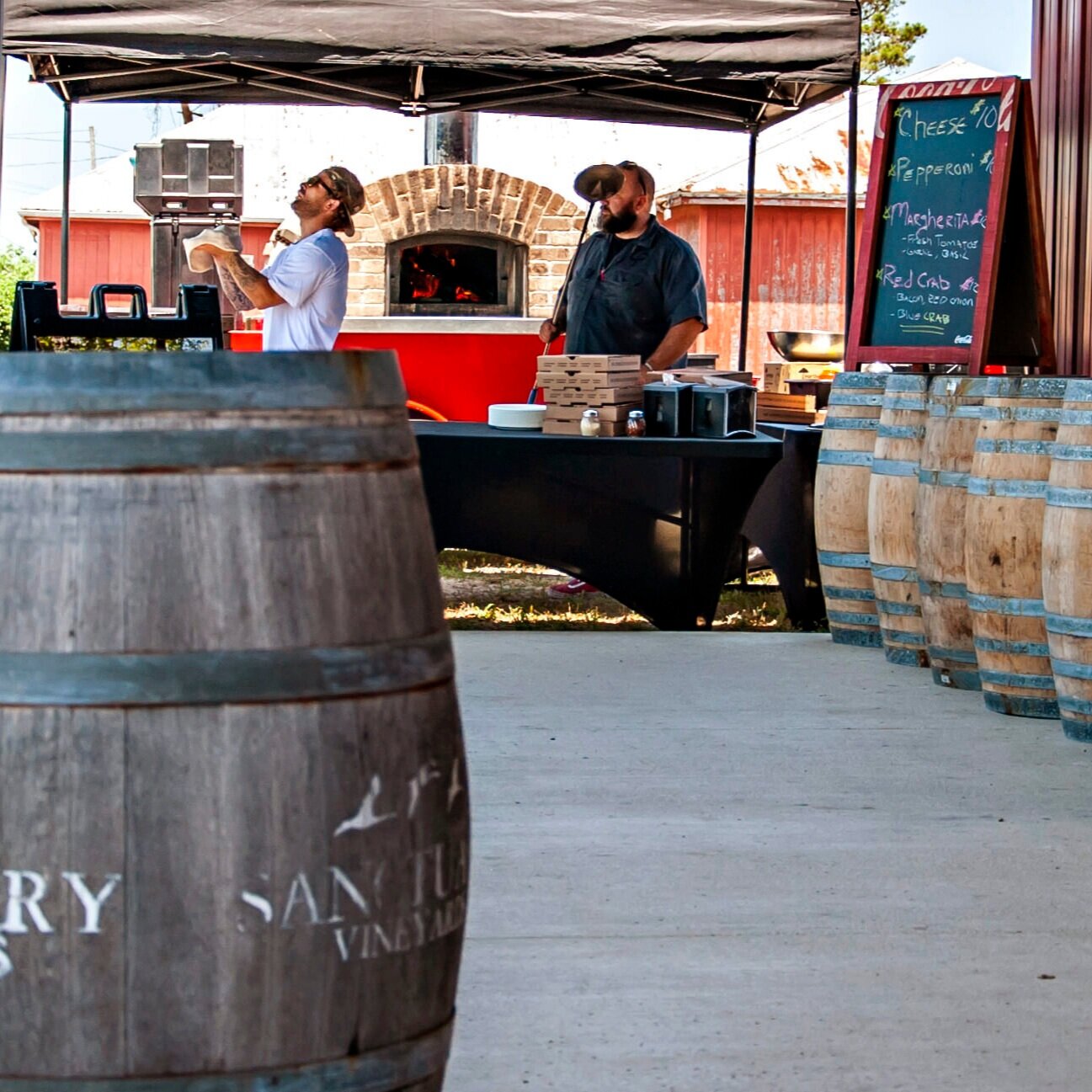 OBX wine and pizza pairing