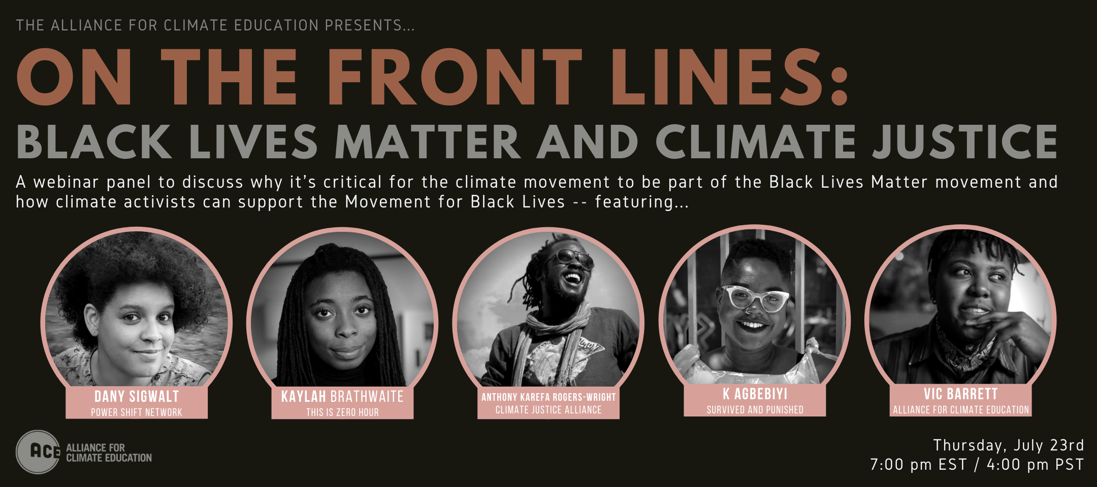 On the Frontlines: Black Lives Matter and Climate Justice [EXTERNAL EVENT]