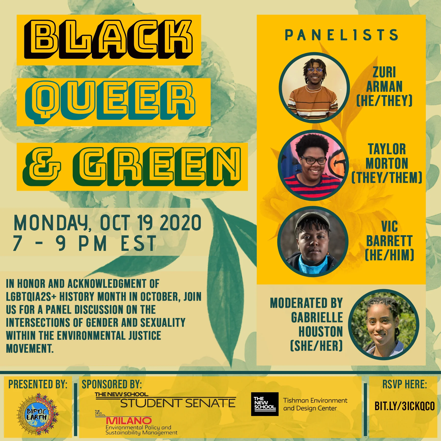 BIPOC EARTH presents: Black, Queer and Green
