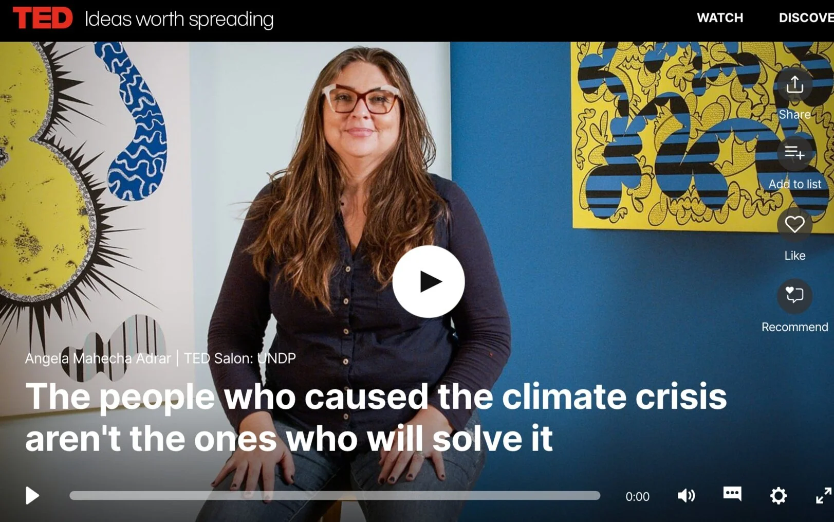 TED Talk: The people who caused the climate crisis aren't the ones who will solve it
