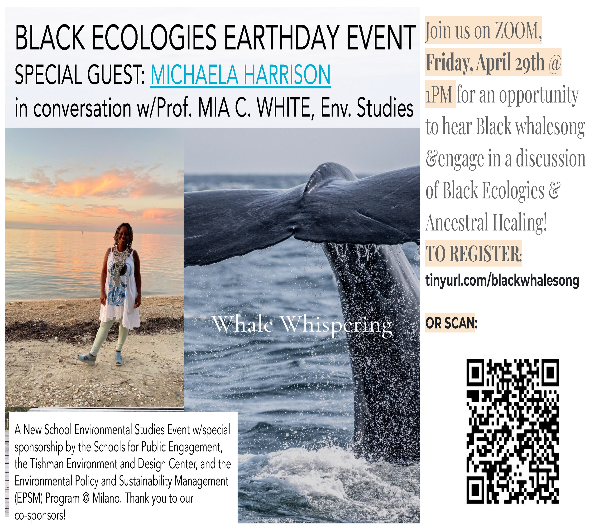 Black Ecologies Earthday Event with Michaela Harrison & Mia C. White