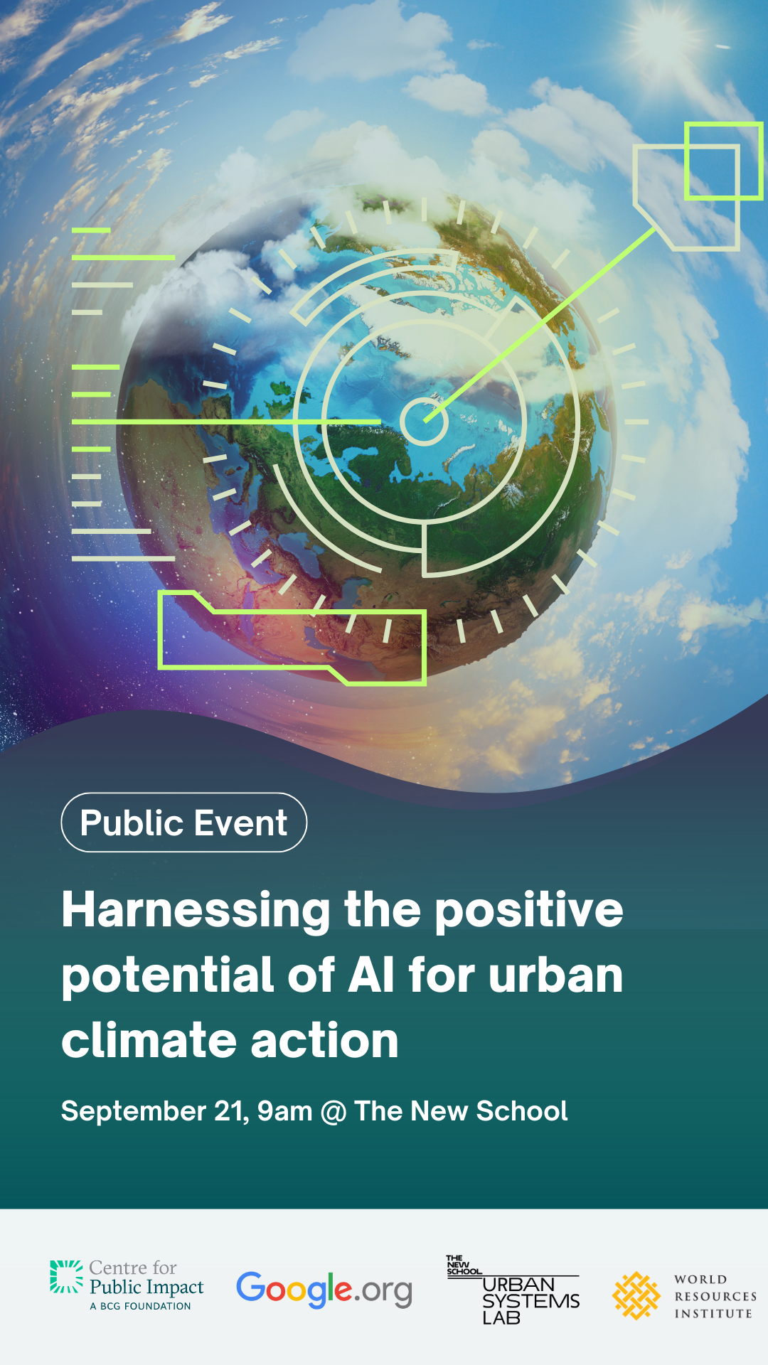 [IN PERSON] Harnessing the positive potential of AI for urban climate action