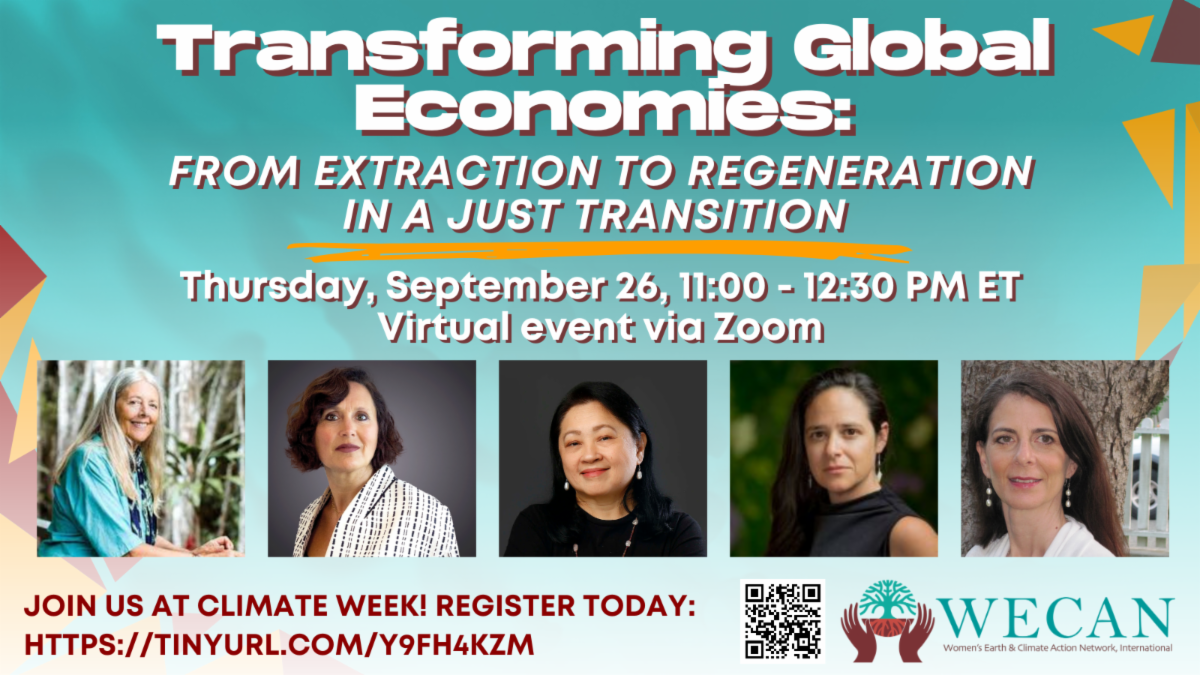 [EXTERNAL] Transforming Global Economies: From Extraction to Regeneration in a Just Transition