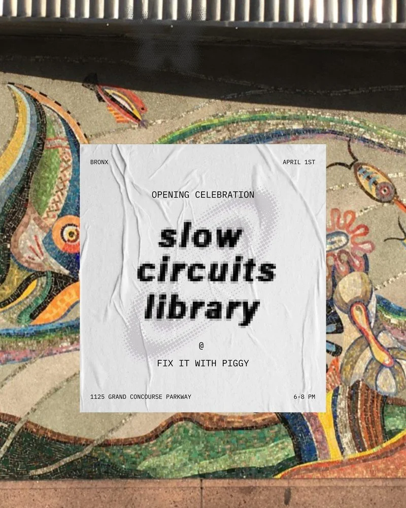 Slow Circuits (@slow.circuits)  is a space for rethinking our relationship with technology; exploring what it means to move slower, to repair instead of replace, to design the circuits we actually want.

This April, they're launching a free tech rent