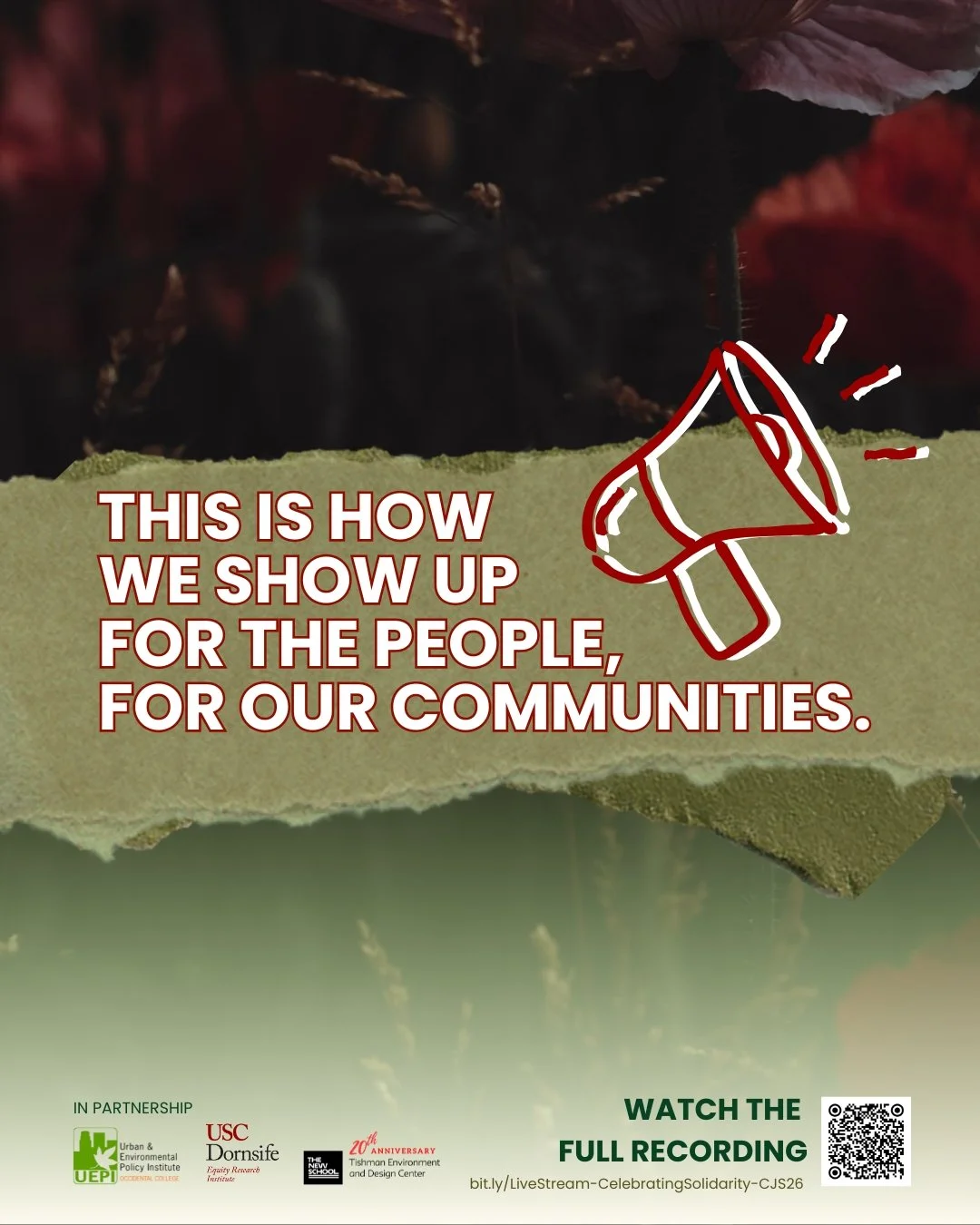 This is how we show up for the people, for our communities.

By organizing on the ground.
By building power in crisis.
By defending our communities.
By humanizing our struggles.
By choosing collectivism over fear.
By taking one faithful step at a tim