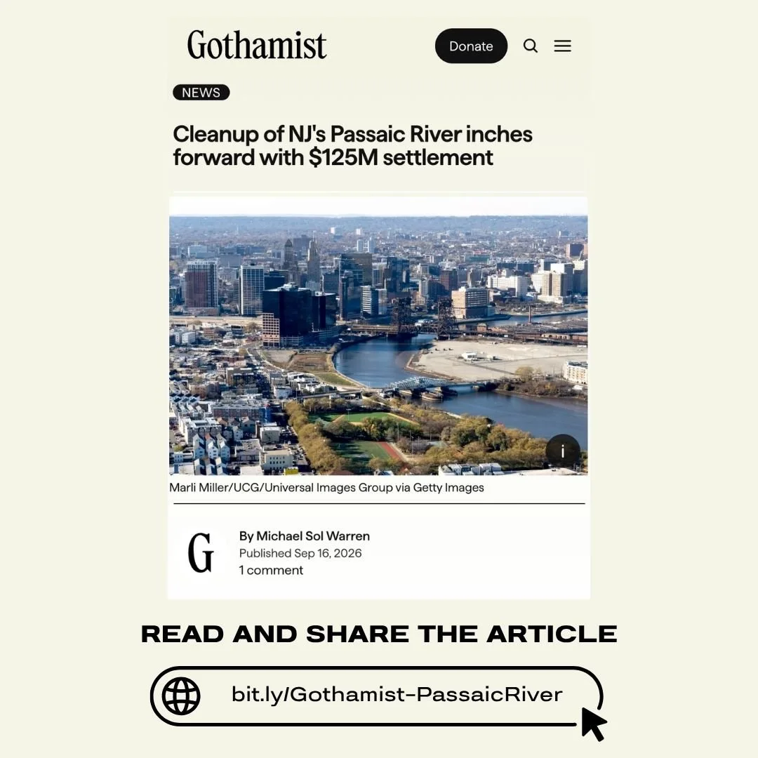 New @gothamist article, Cleanup of New Jersey&rsquo;s Passaic River inches forward with $125M settlement, features Dr. Ana Baptista, Director of the Tishman Environment &amp; Design Center

For generations, Ironbound, New Jersey residents and environ
