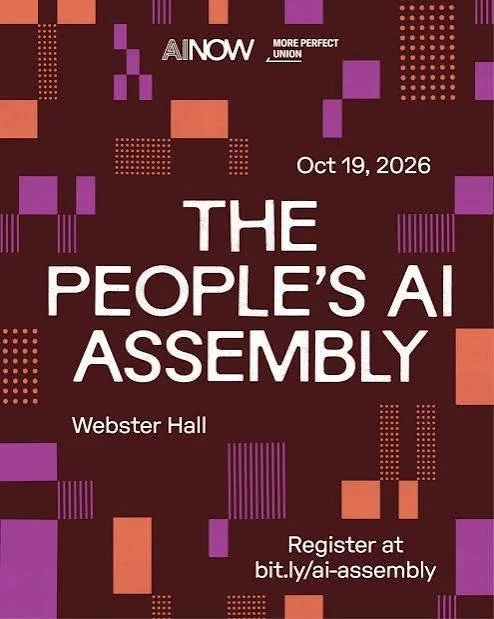 📣 TUNE IN SOON 📣

This is going to be an important conversation about AI and beyond
@perfectunion

🔗 STREAM LIVE: The People's AI Assembly: https://www.youtube.com/live/JZ7DnHoPLLQ?is=nEu-Z9gxWhW9SPWE 

🗓️: October 19, 2026
⏰: 7:00 PM ET

Be prep