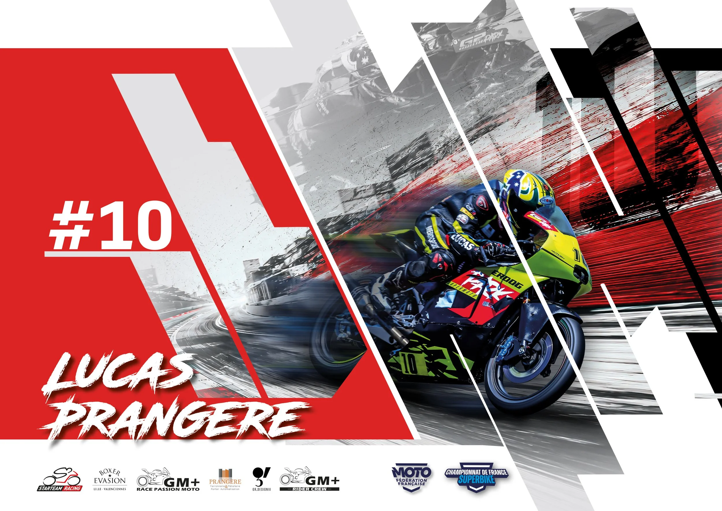Poster dédicasse Lucas Prangère FSBK 2026