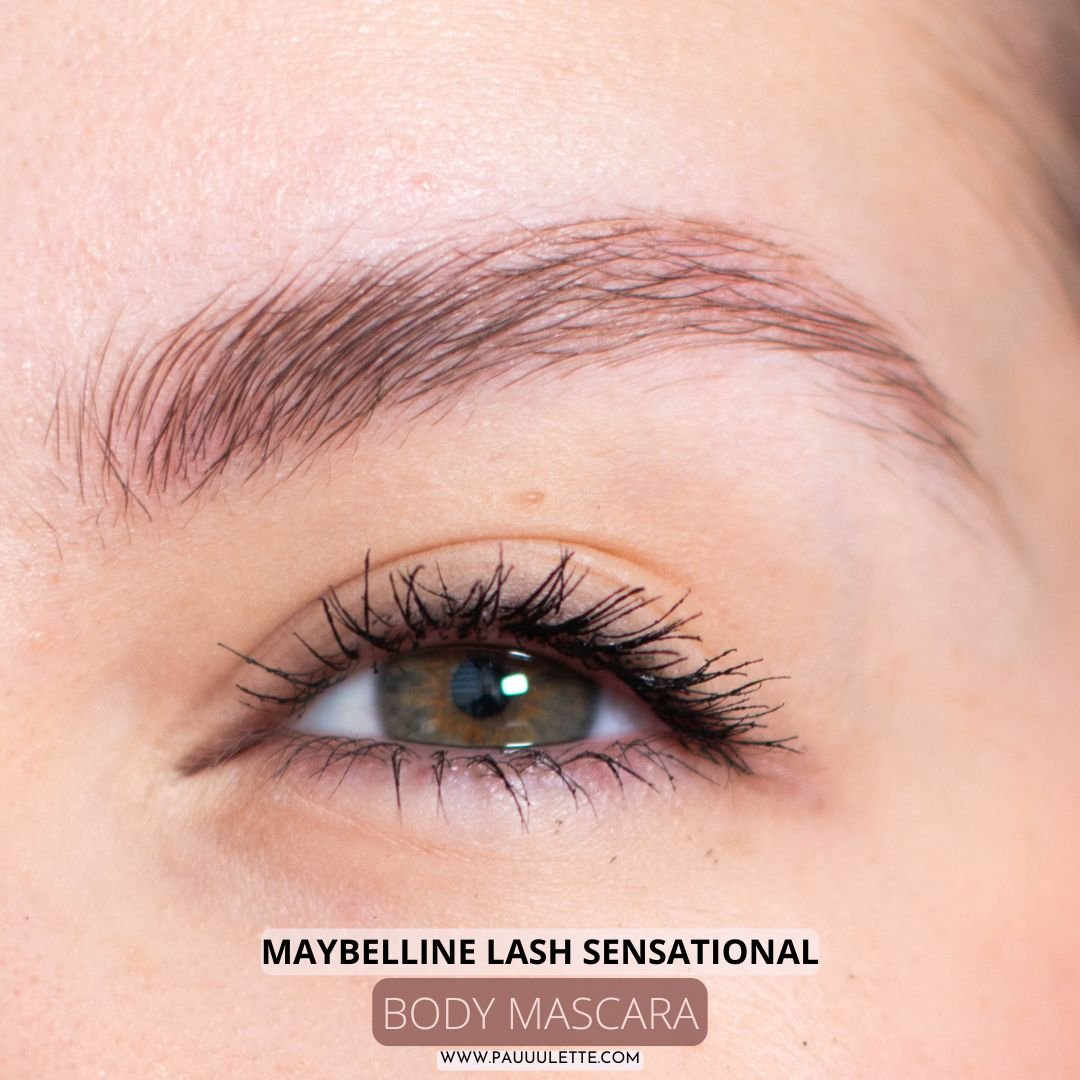 Résultat du Mascara Body Lash Sensational de Maybelline sur mes cils après application