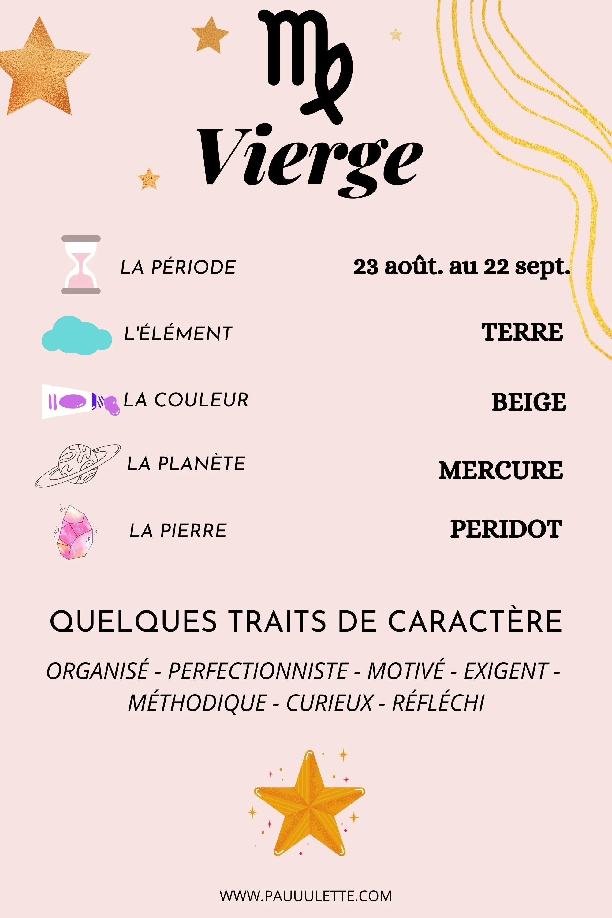 Les Signes du Zodiaque La Vierge — Pauuulette Blog Makeup Les Signes du Zodiaque La Vierge — Pauuulette Blog Makeup