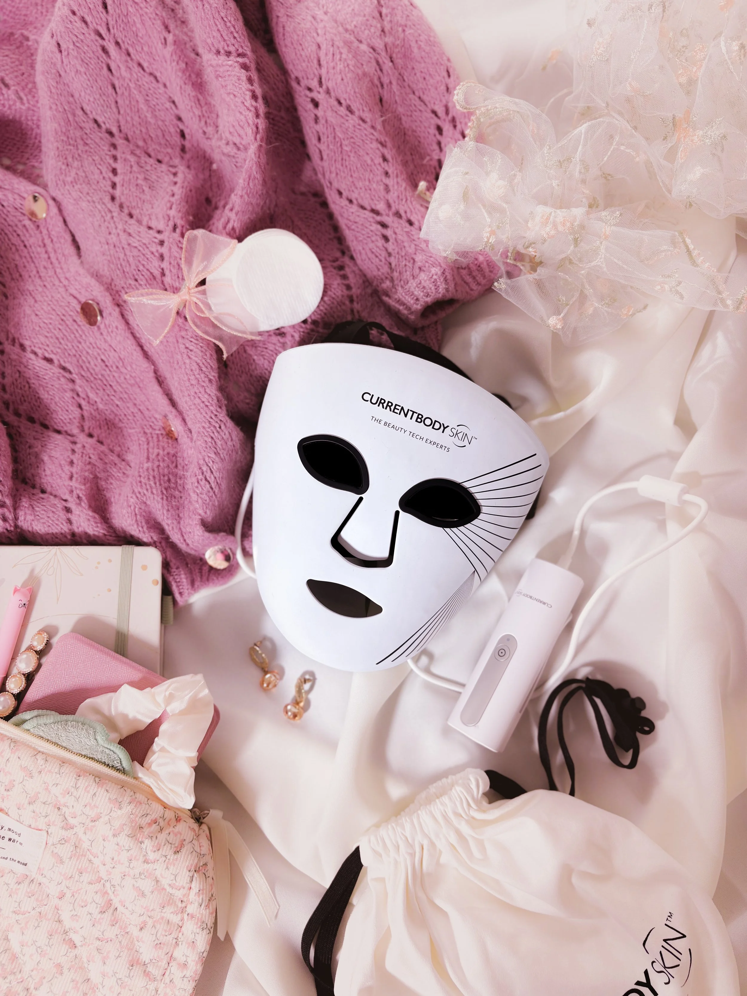 Masque LED Série 2 CurrentBody éteint,  vue du masque avant utilisation