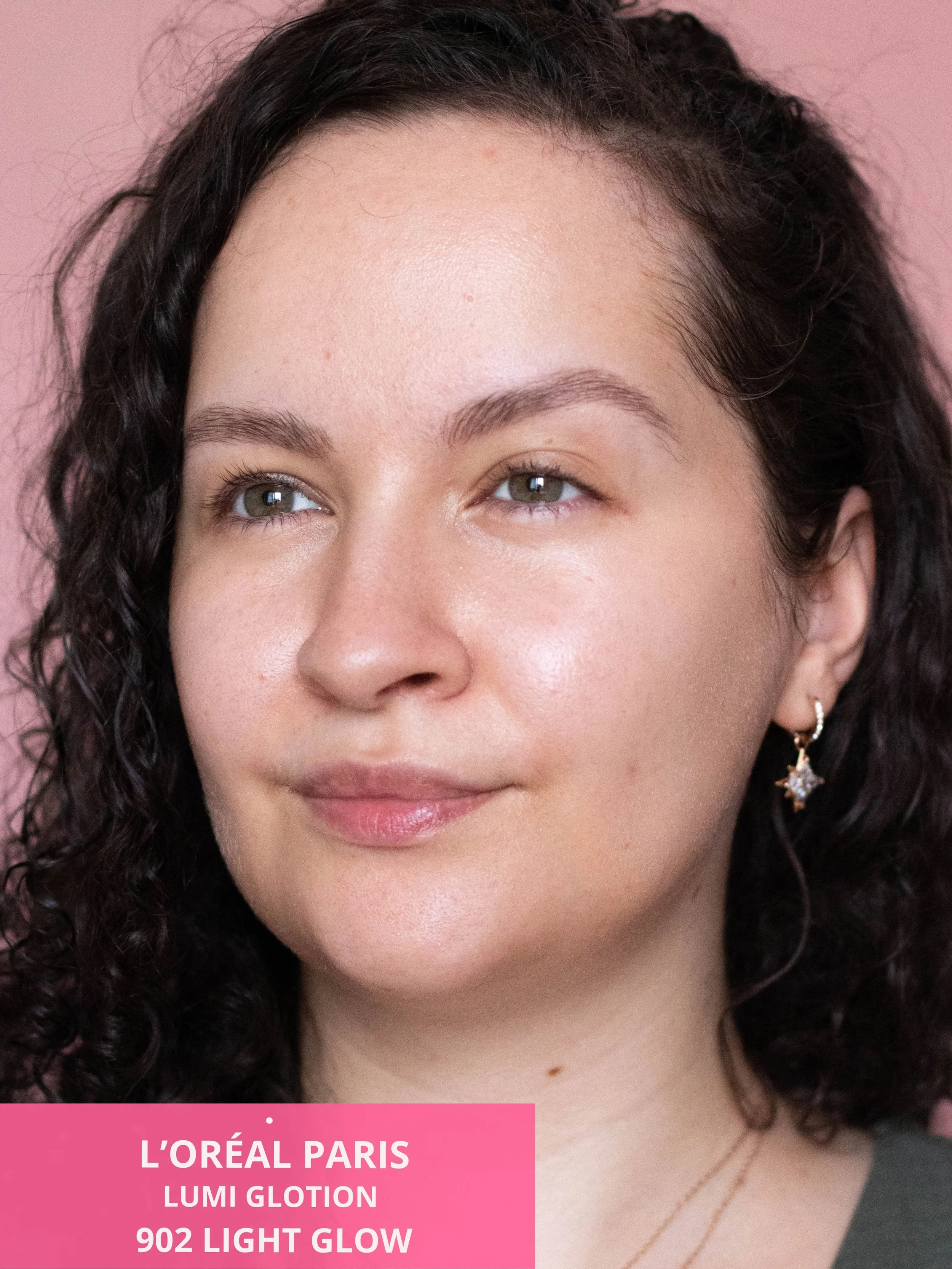 Ma peau après l'application du Lumi Glotion en teinte 902 Light Glow de L'Oréal Paris