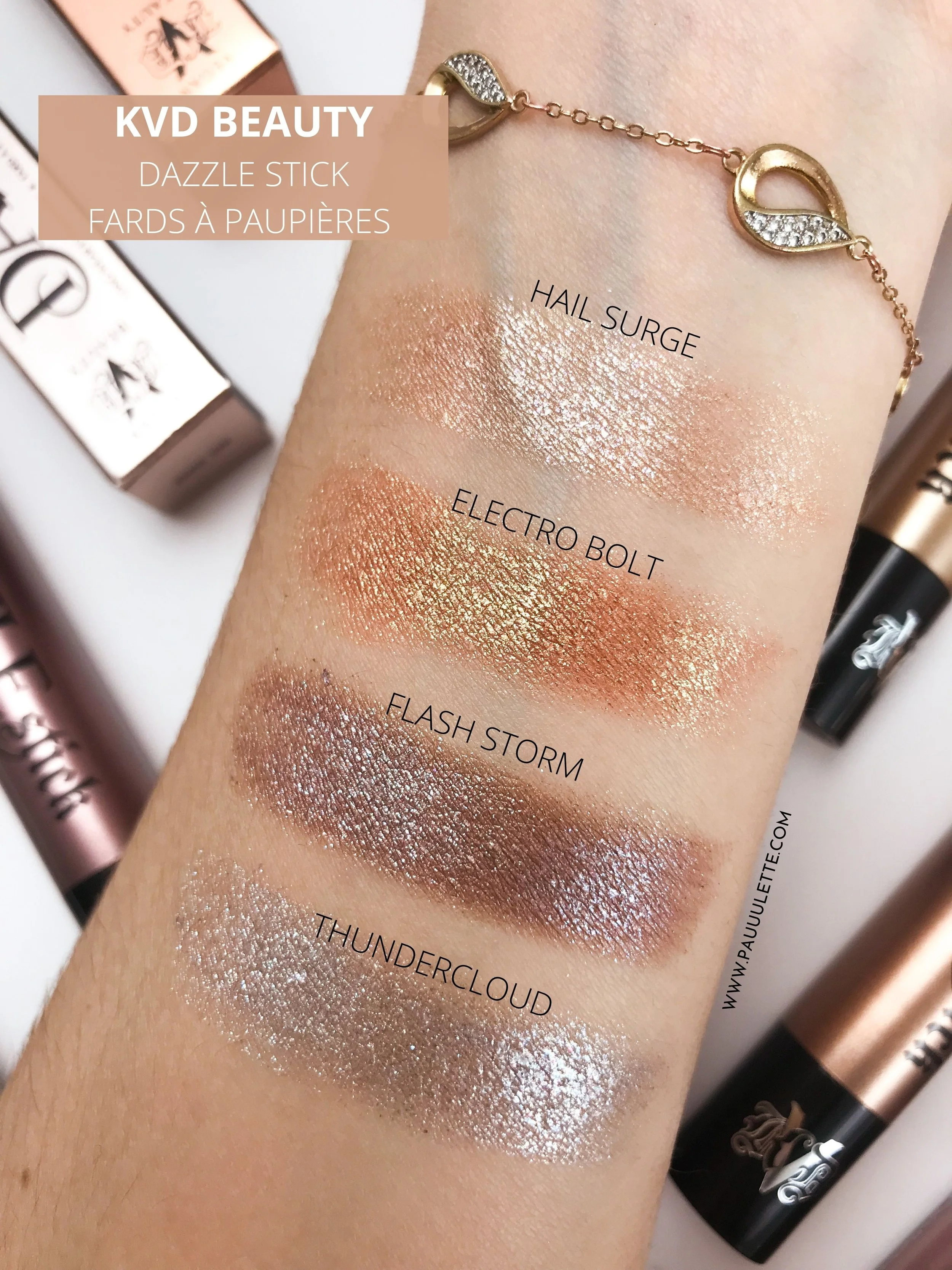 Mon avis sur les fards à paupières Dazzle Stick de KVD Beauty