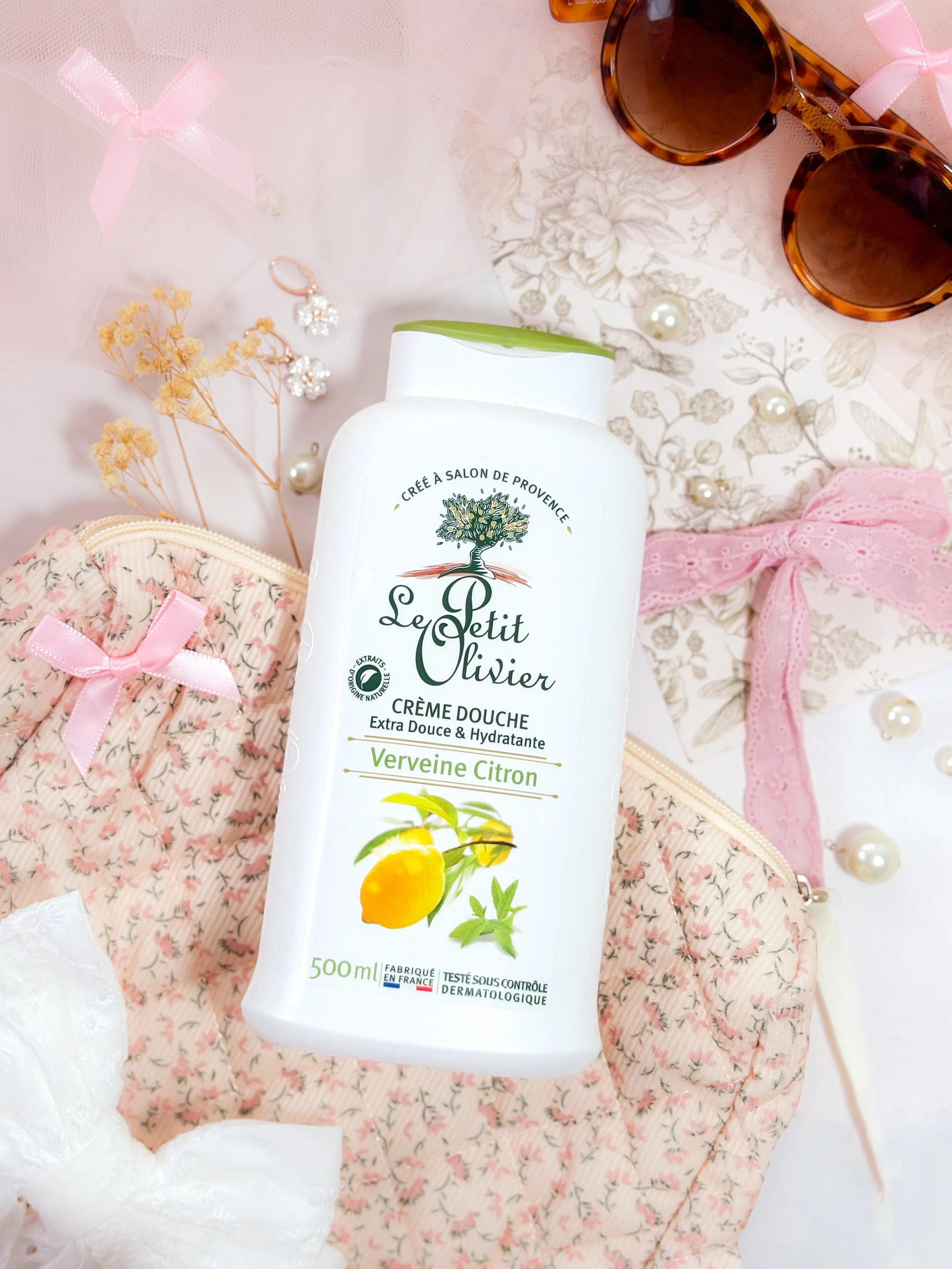 Crème de Douche Verveine Citron Le Petit Olivier.
