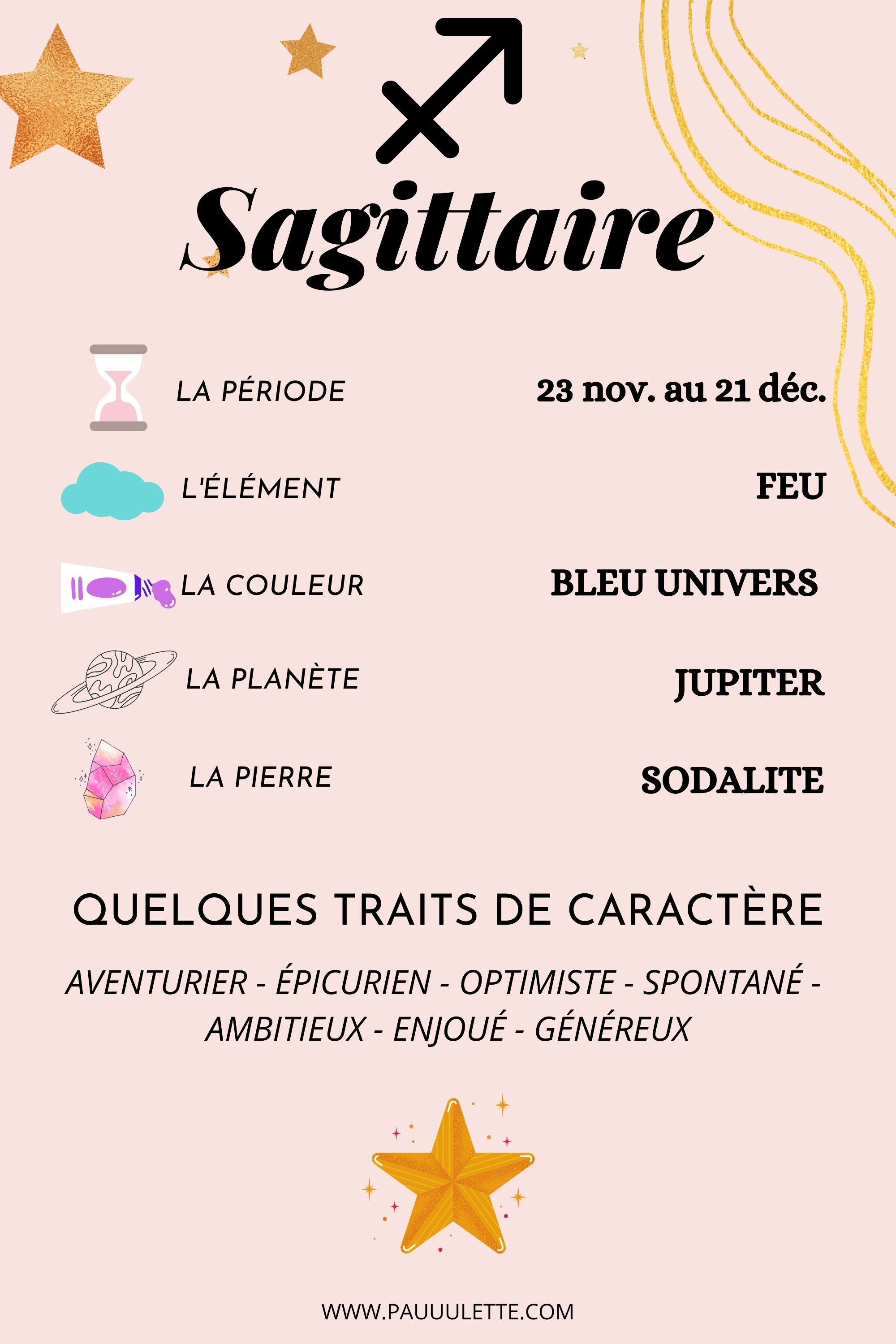 Les Signes du Zodiaque Le Sagittaire — Pauuulette Blog Makeup