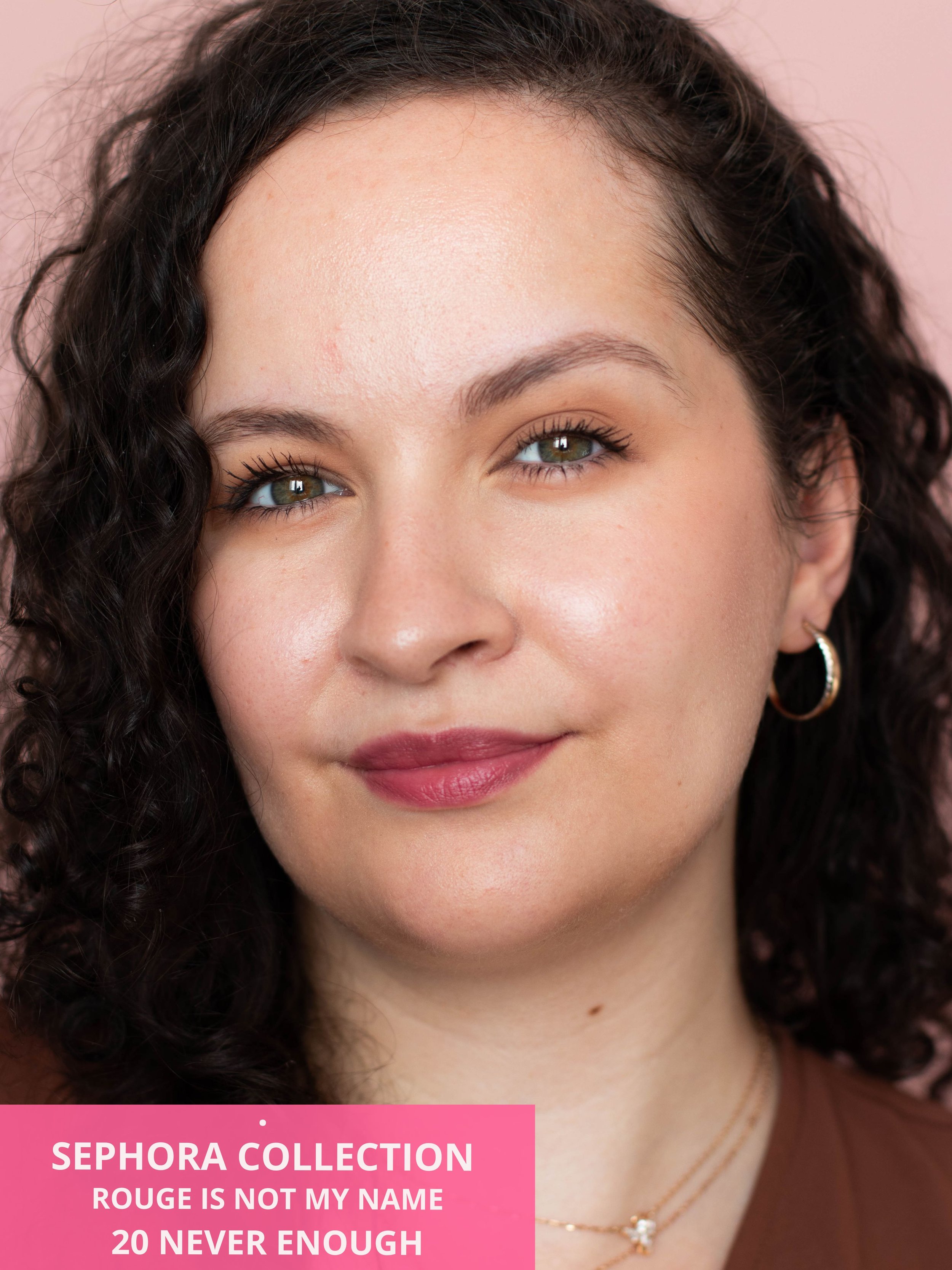 Rendu sur mes lèvres du Rouge Is Not My Name 20 Never Enough de Sephora Collection