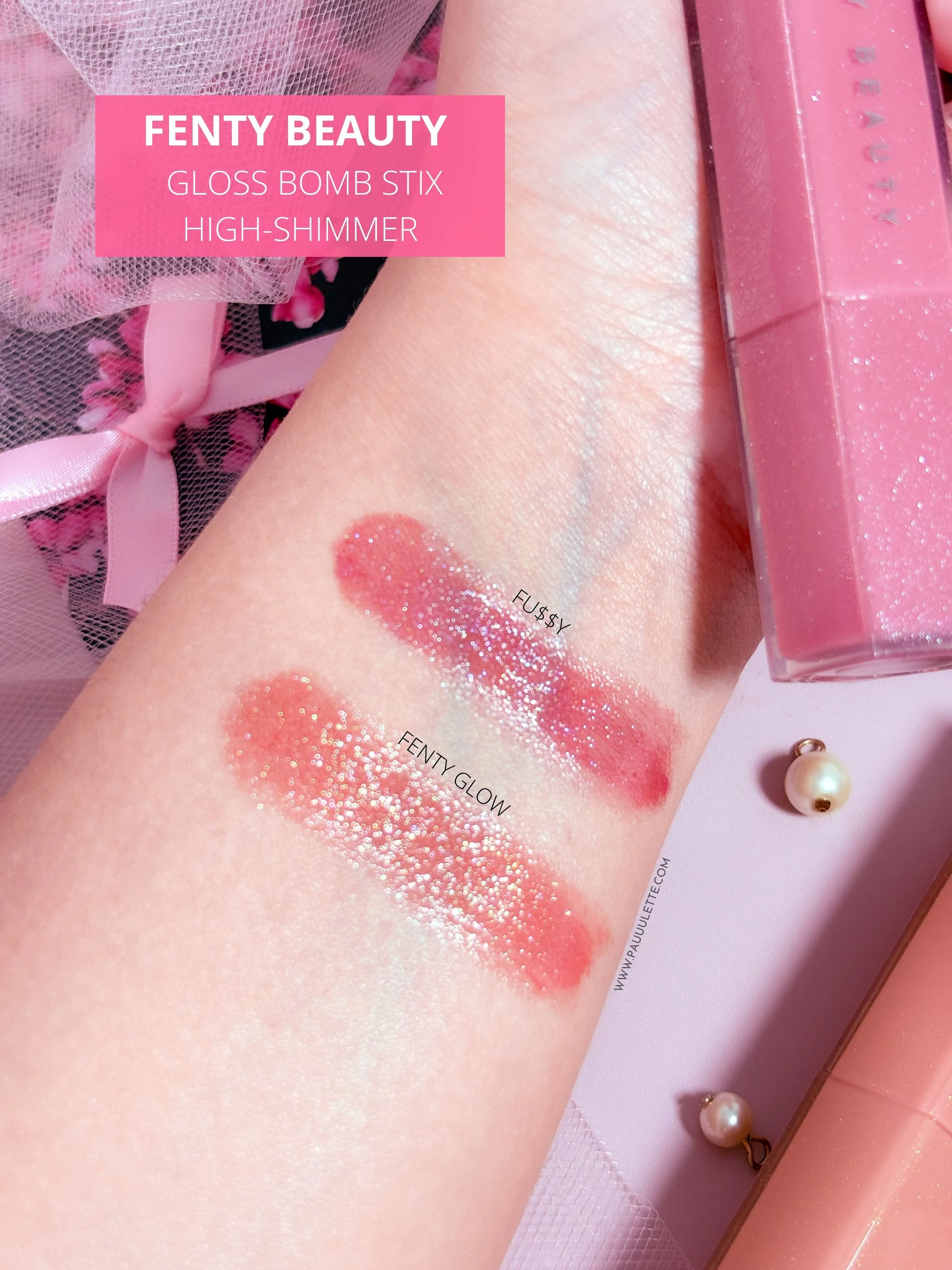 Gloss Bomb Stix High Shimmer : Avis sur Fussy & Fenty Glow — Pauuulette ...